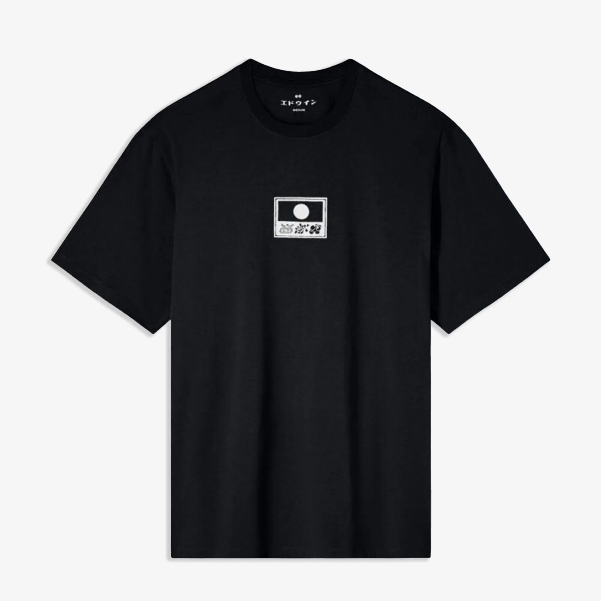 EDWIN STAFF T-SHIRT { BLACK/WHITE
