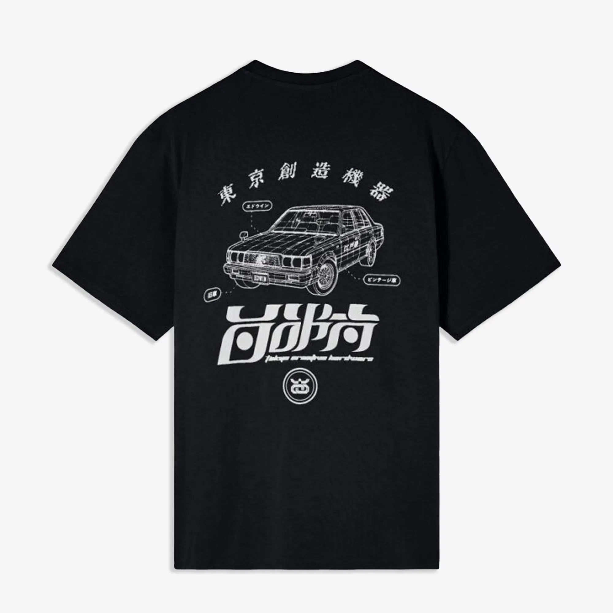 EDWIN STAFF T-SHIRT { BLACK/WHITE