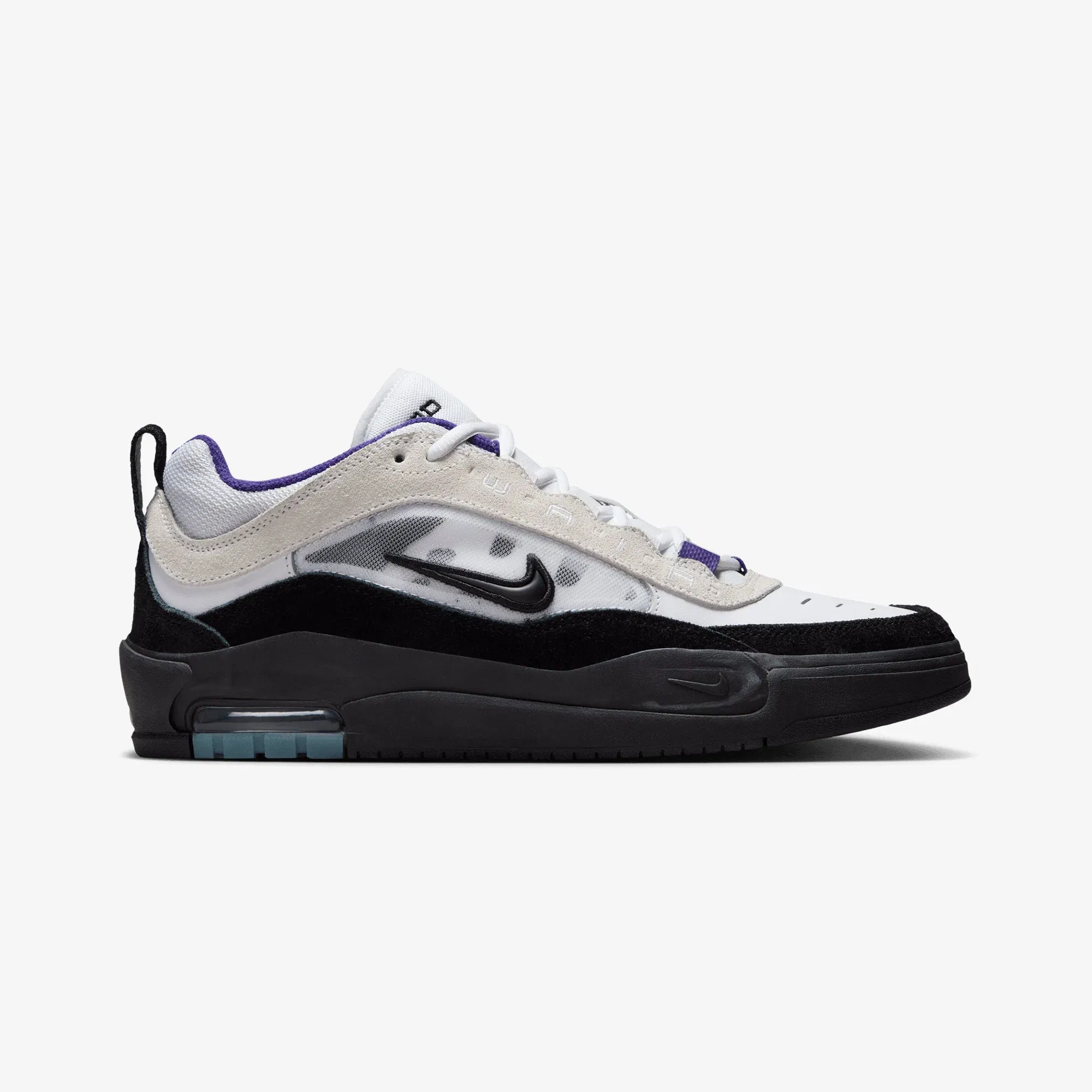 Nike AIR MAX ISHOD { WHITE/BLACK-COURT PURPLE-BLACK