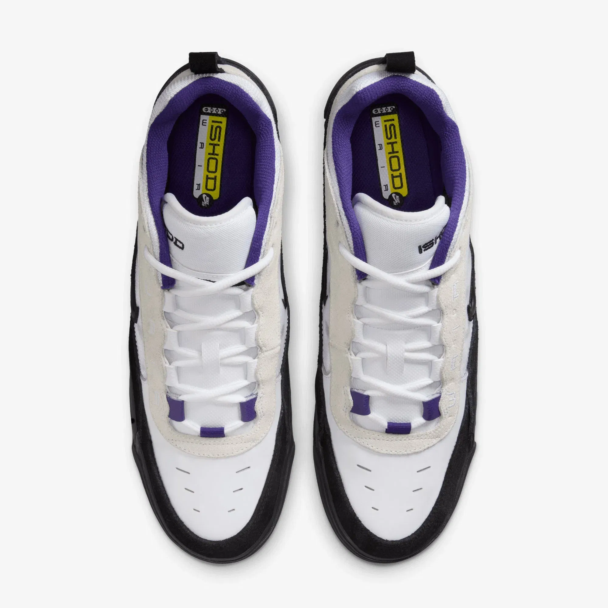 Nike AIR MAX ISHOD { WHITE/BLACK-COURT PURPLE-BLACK