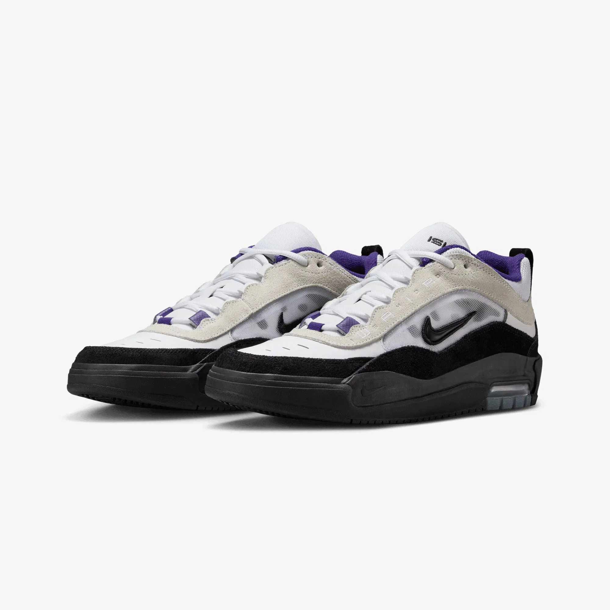 Nike AIR MAX ISHOD { WHITE/BLACK-COURT PURPLE-BLACK