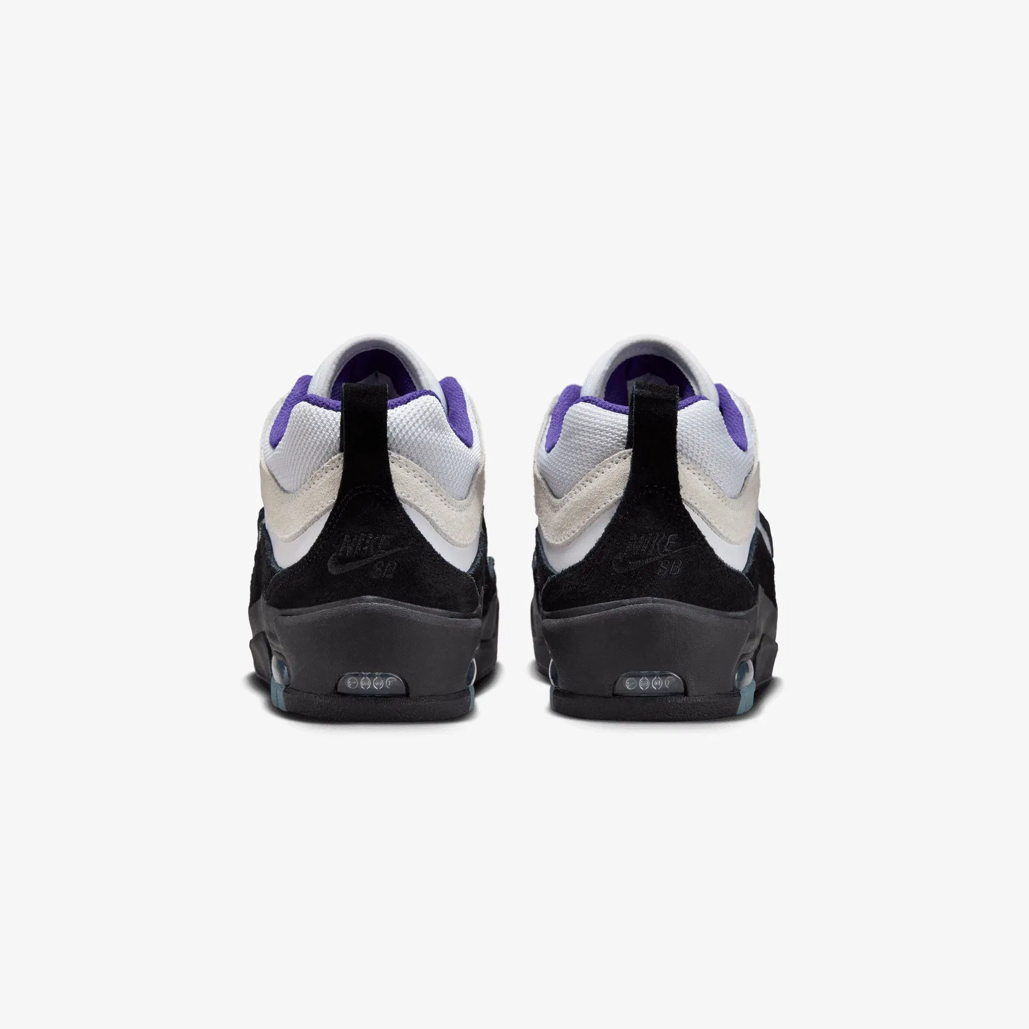 Nike AIR MAX ISHOD { WHITE/BLACK-COURT PURPLE-BLACK