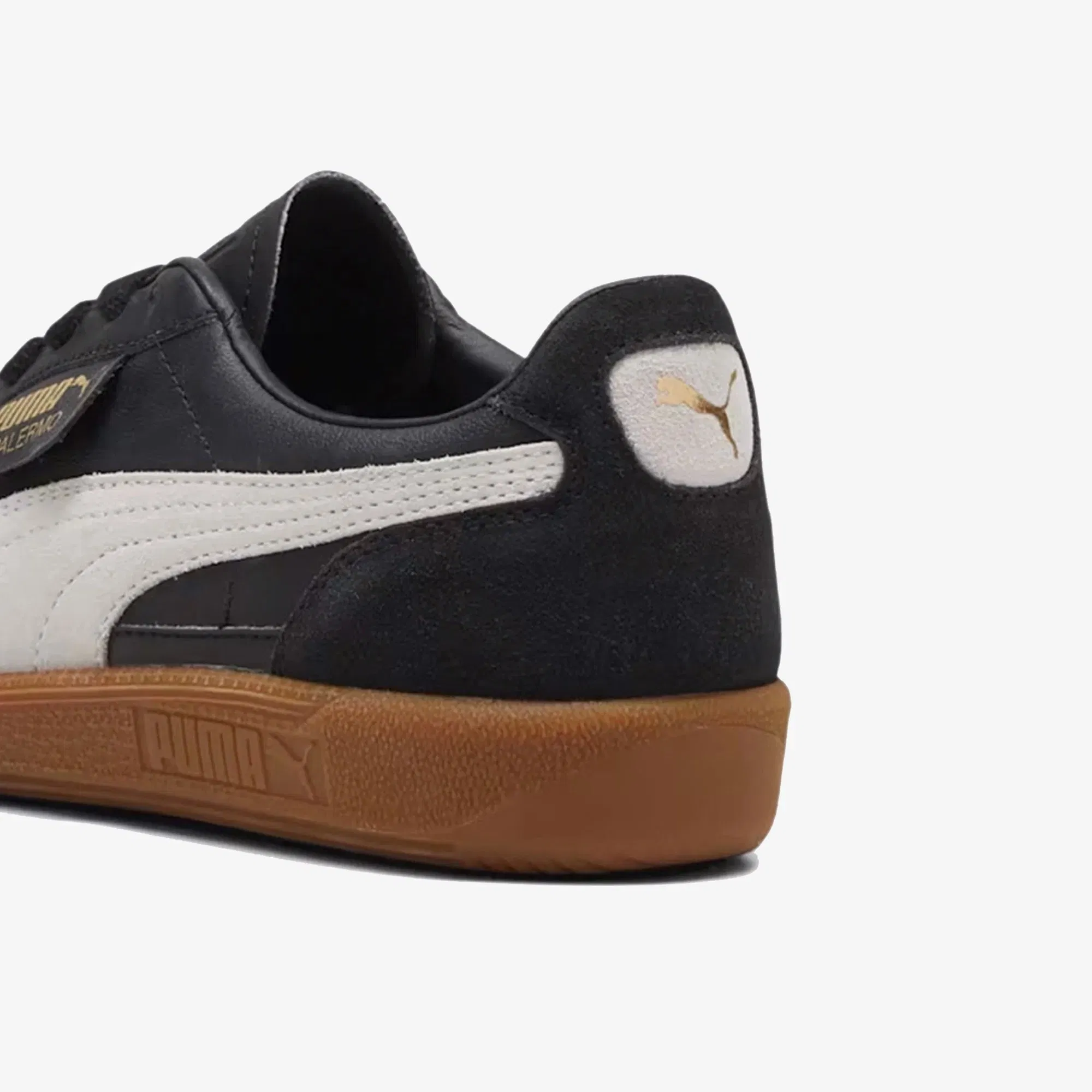 PUMA PALERMO LTH { PUMA BLACK\FEATHER GRAY-GUM