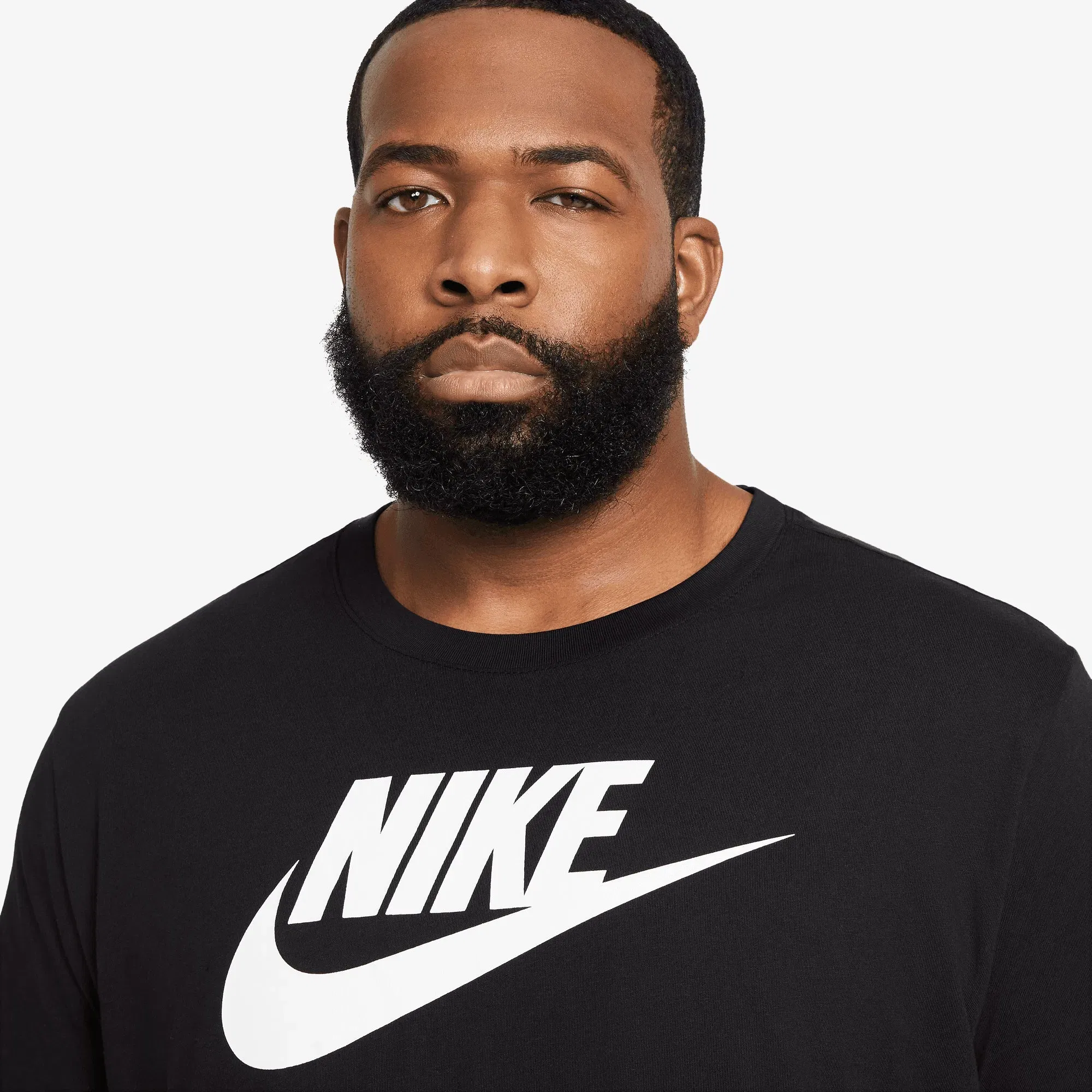 NIKE SPORTSWEAR T-SHIRT { BLACK/WHITE