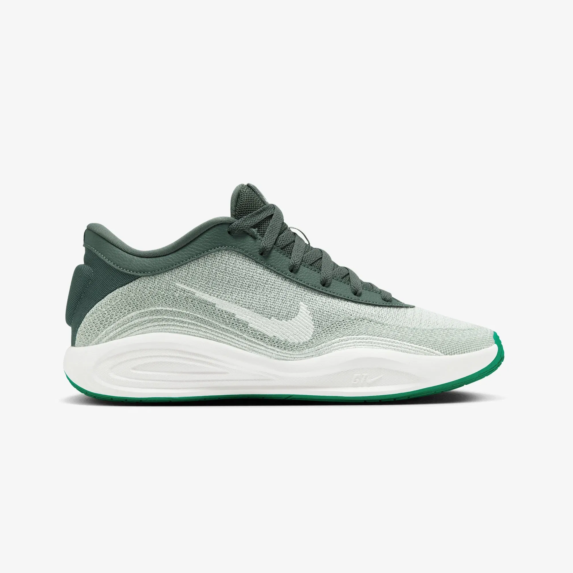 NIKE G.T. HUSTLE ACADEMY EP { VINTAGE GREEN/SAIL-STADIUM GREEN