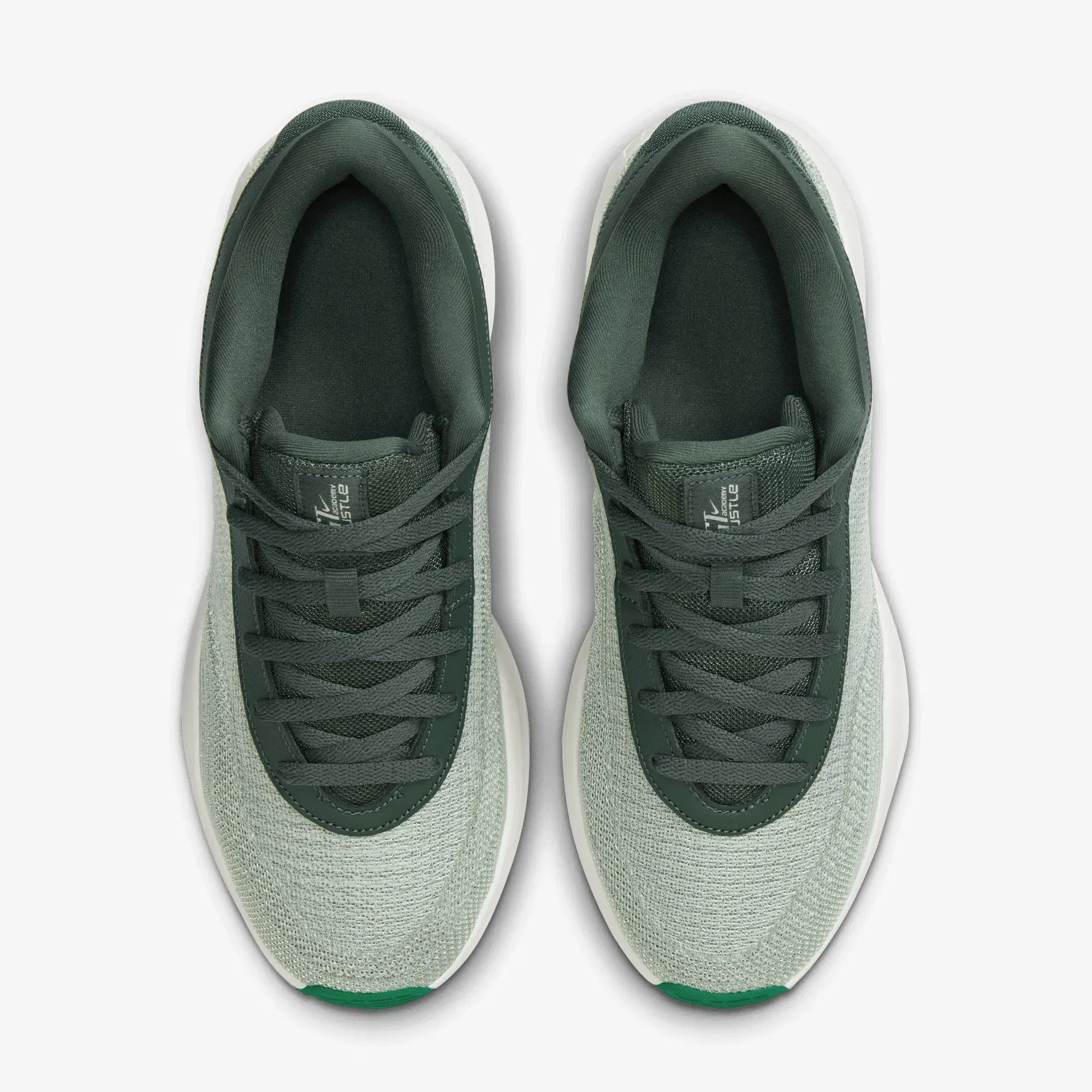 NIKE G.T. HUSTLE ACADEMY EP { VINTAGE GREEN/SAIL-STADIUM GREEN