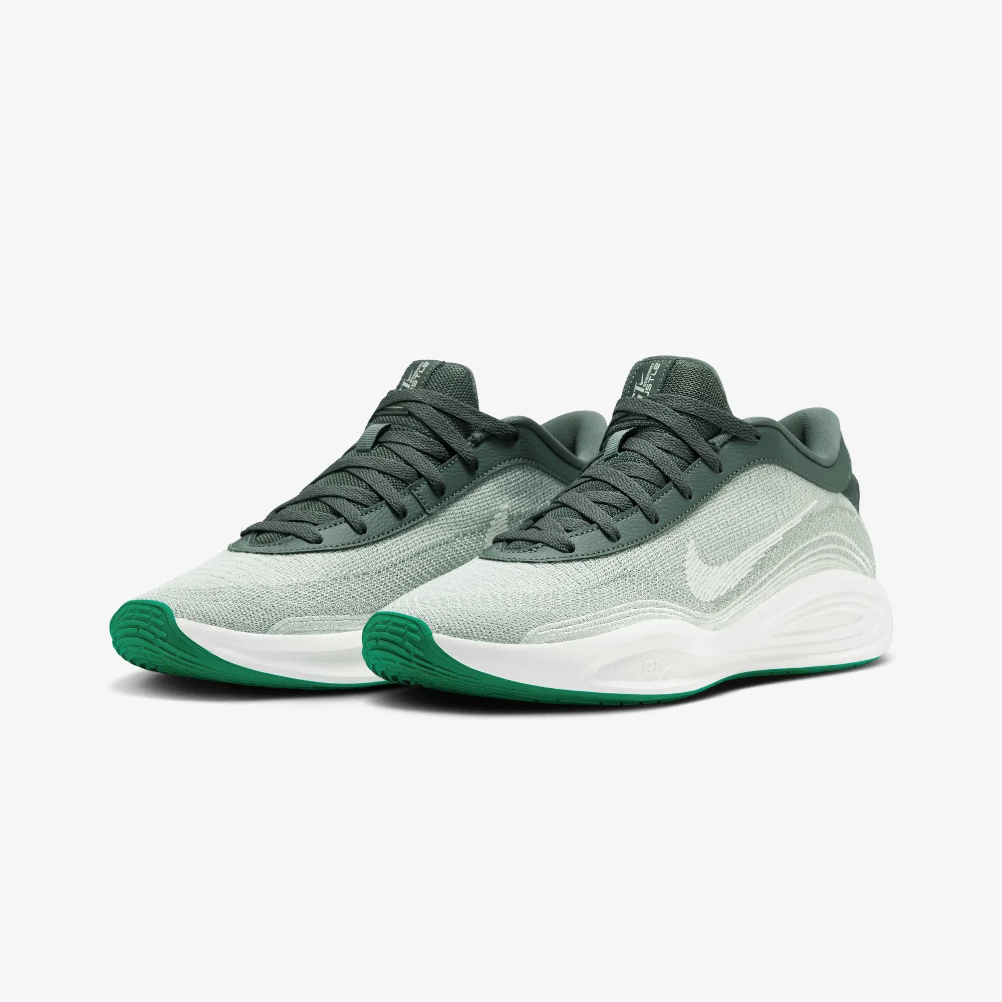 NIKE G.T. HUSTLE ACADEMY EP { VINTAGE GREEN/SAIL-STADIUM GREEN