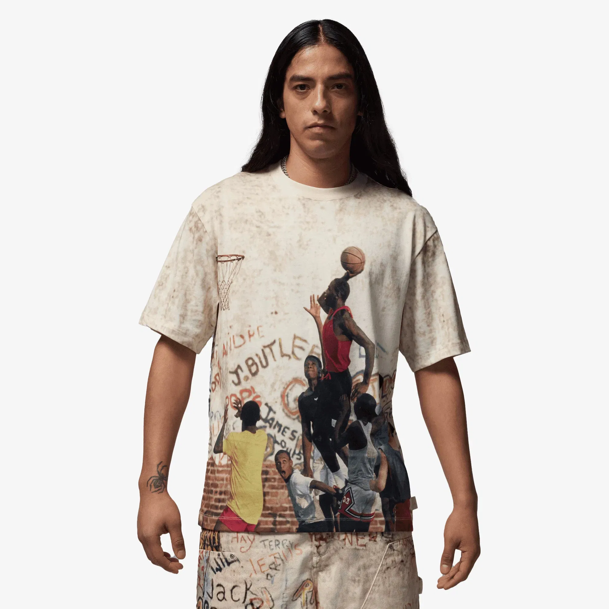 Jordan AIR JORDAN 85 GRAPHIC T-SHIRT { SAIL/LEGEND LT BROWN/REDSTONE