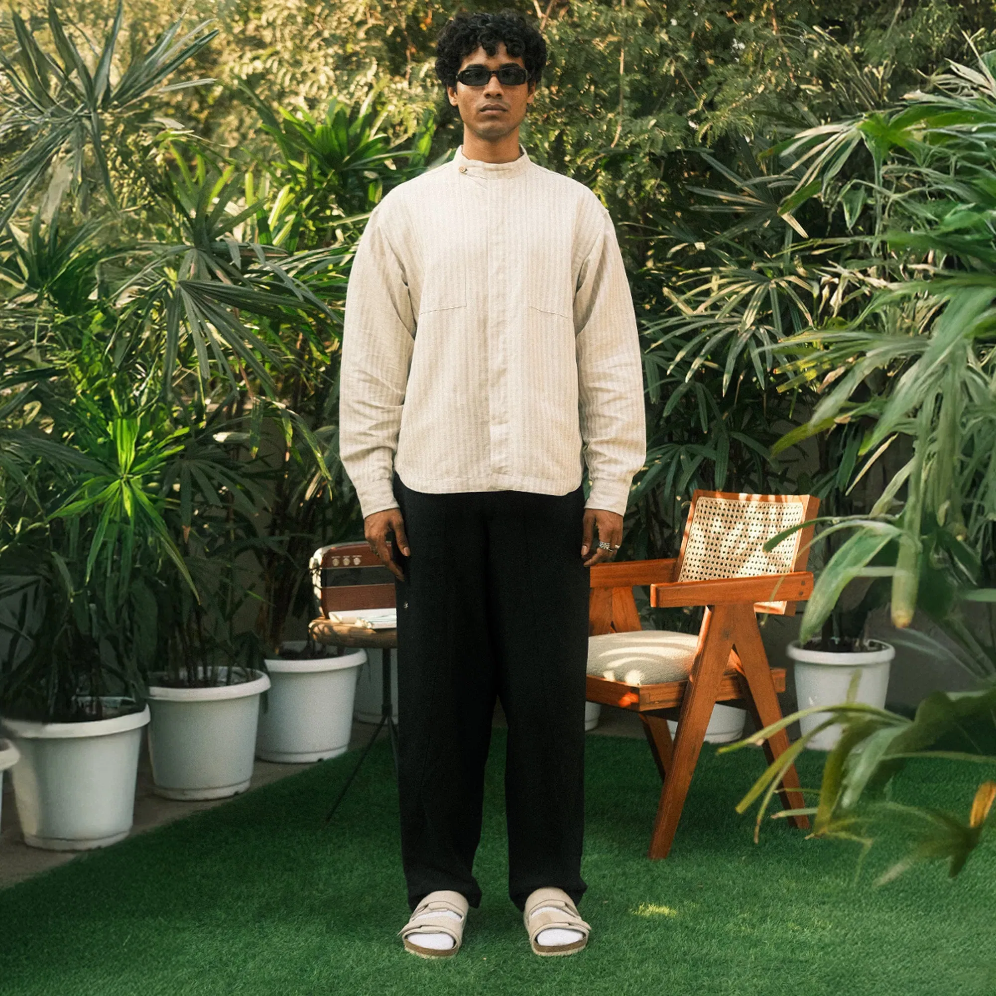 SUPERKICKS THE HEMP COLLECTION SHIRT { BEIGE