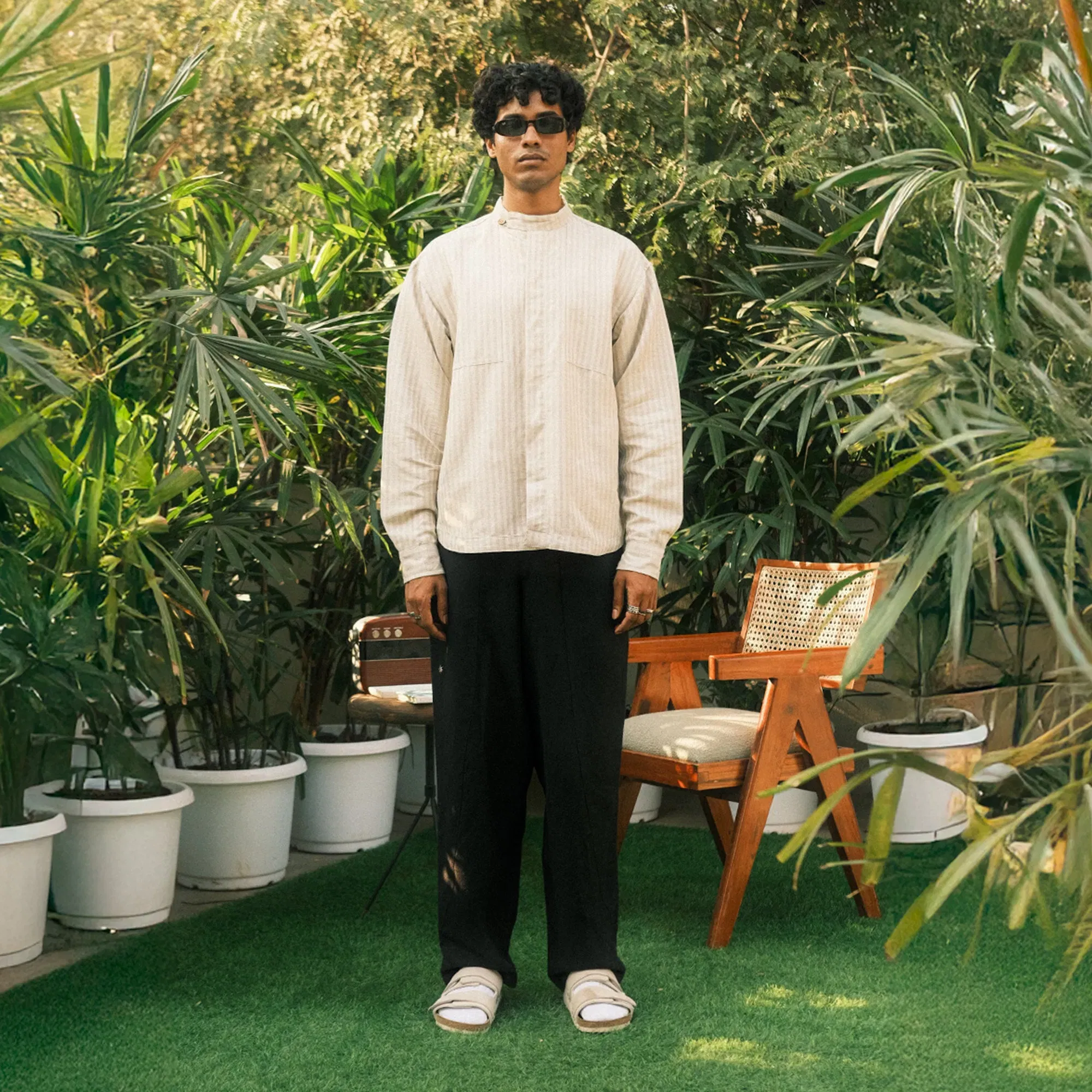 SUPERKICKS THE HEMP COLLECTION SHIRT { BEIGE