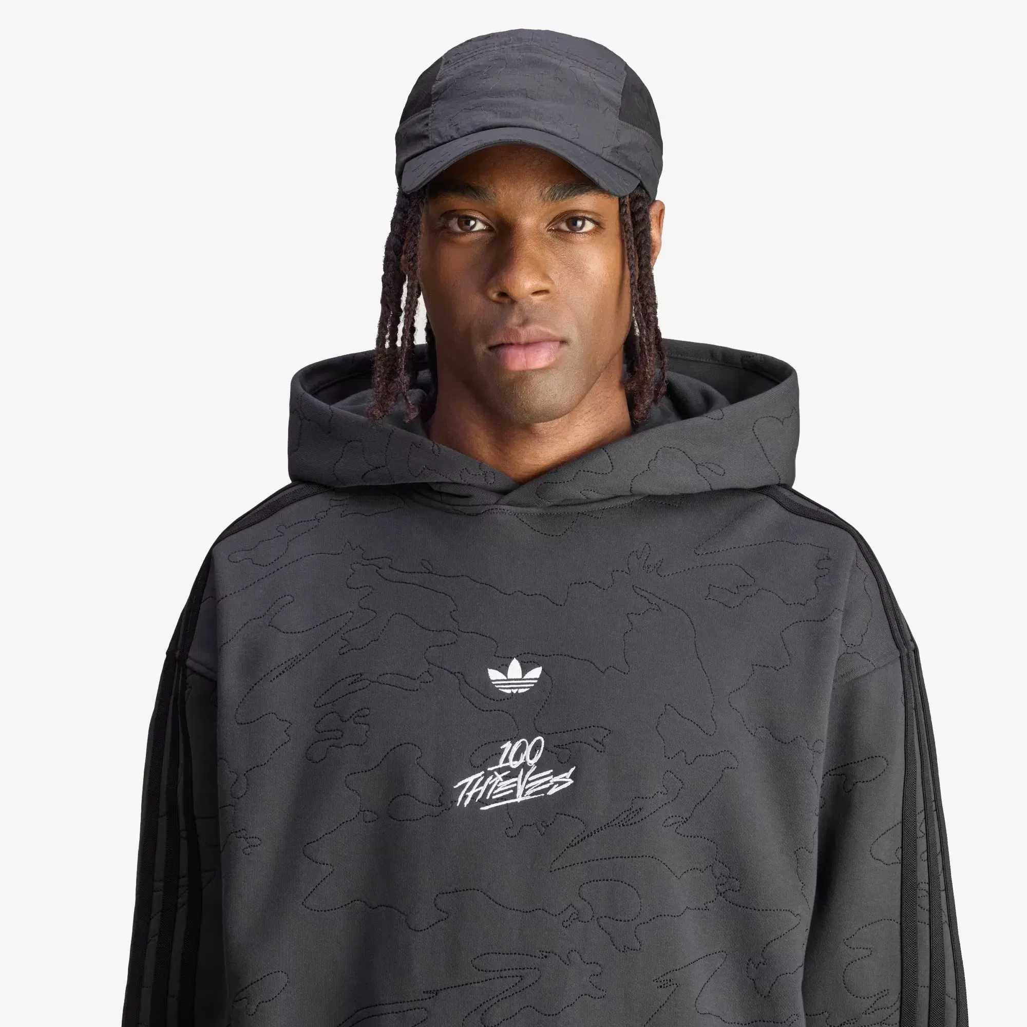ADIDAS ORIGINALS 100 THIEVES CAP { CARBON