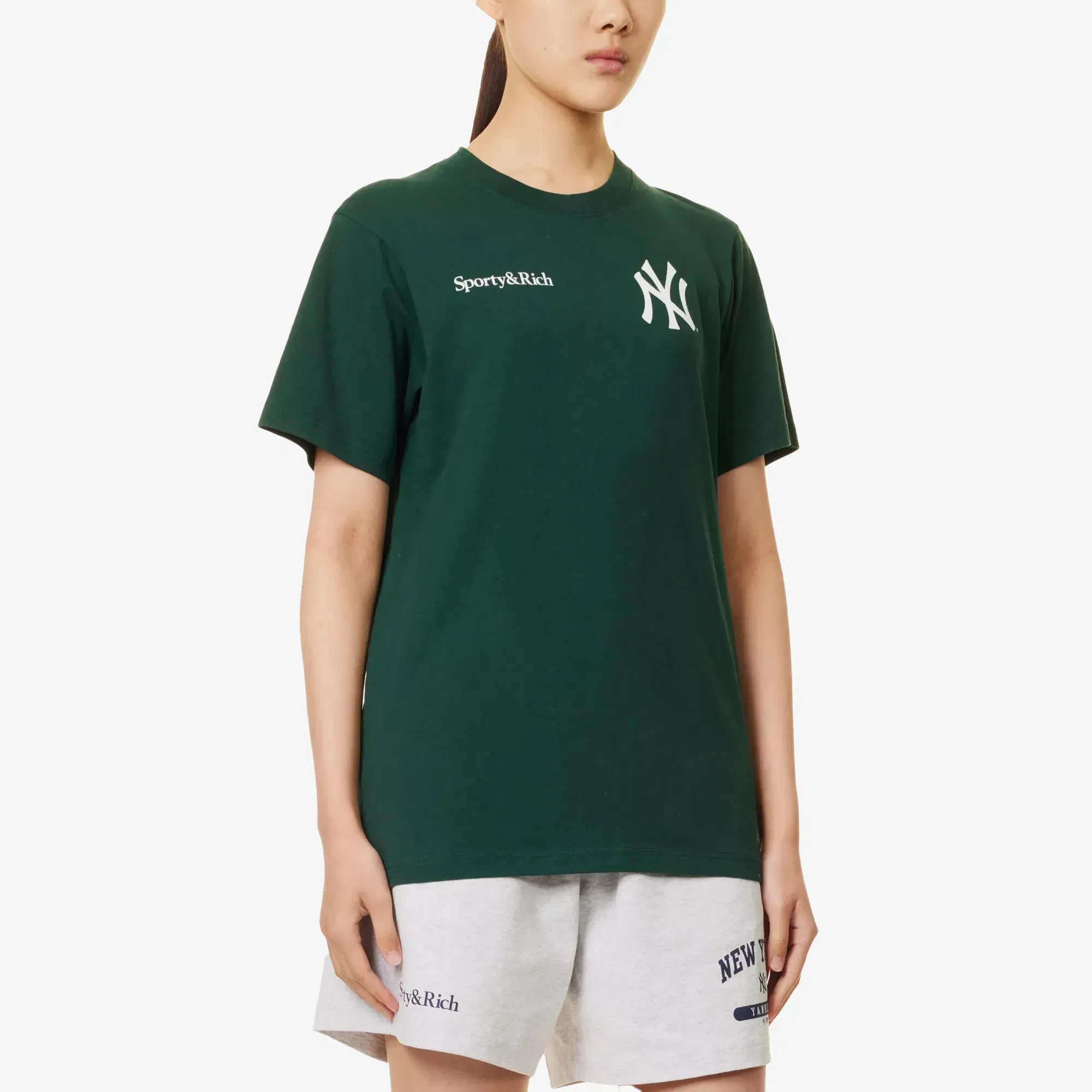 SPORTY & RICH CHAMPIONS T-SHIRT { GREEN