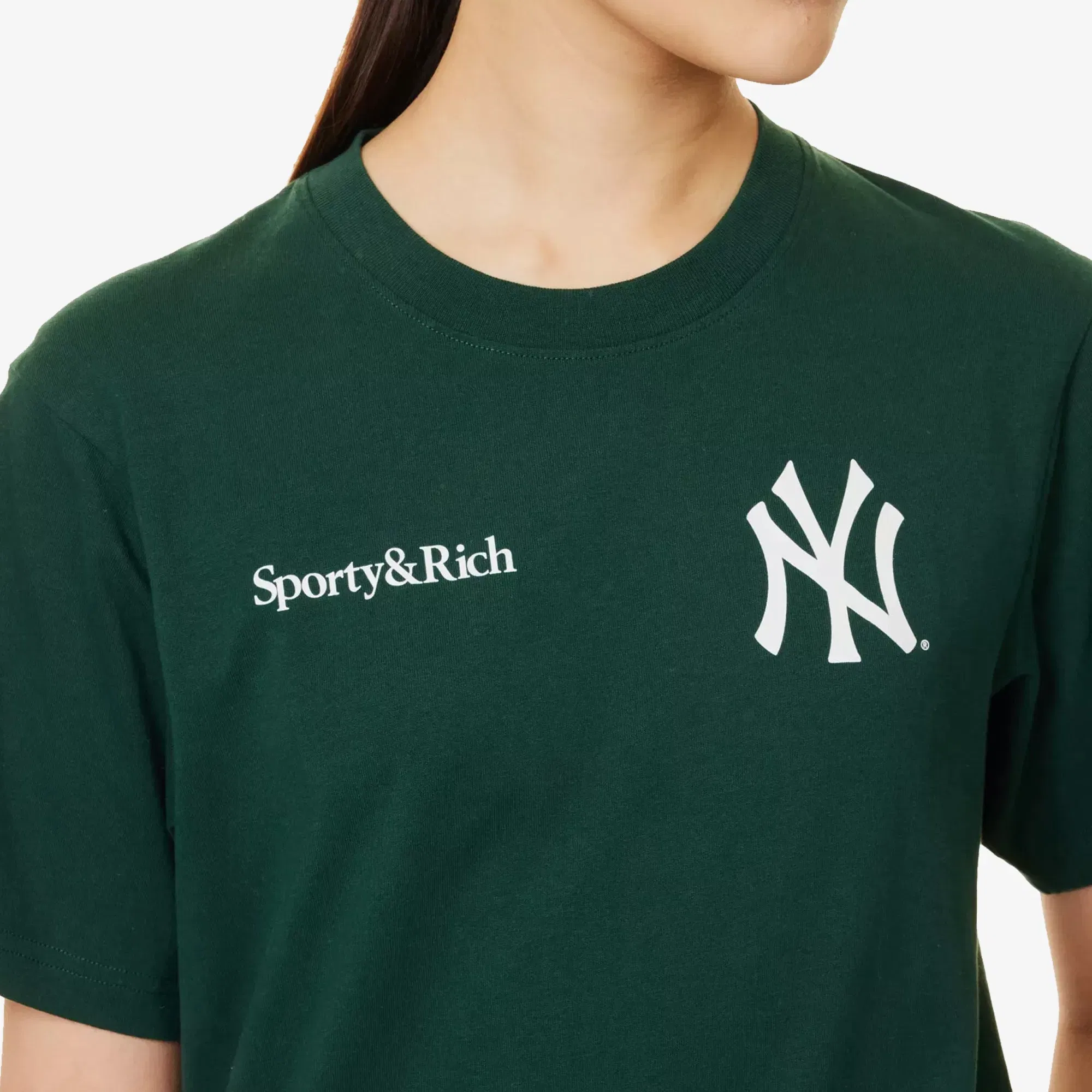 SPORTY & RICH CHAMPIONS T-SHIRT { GREEN