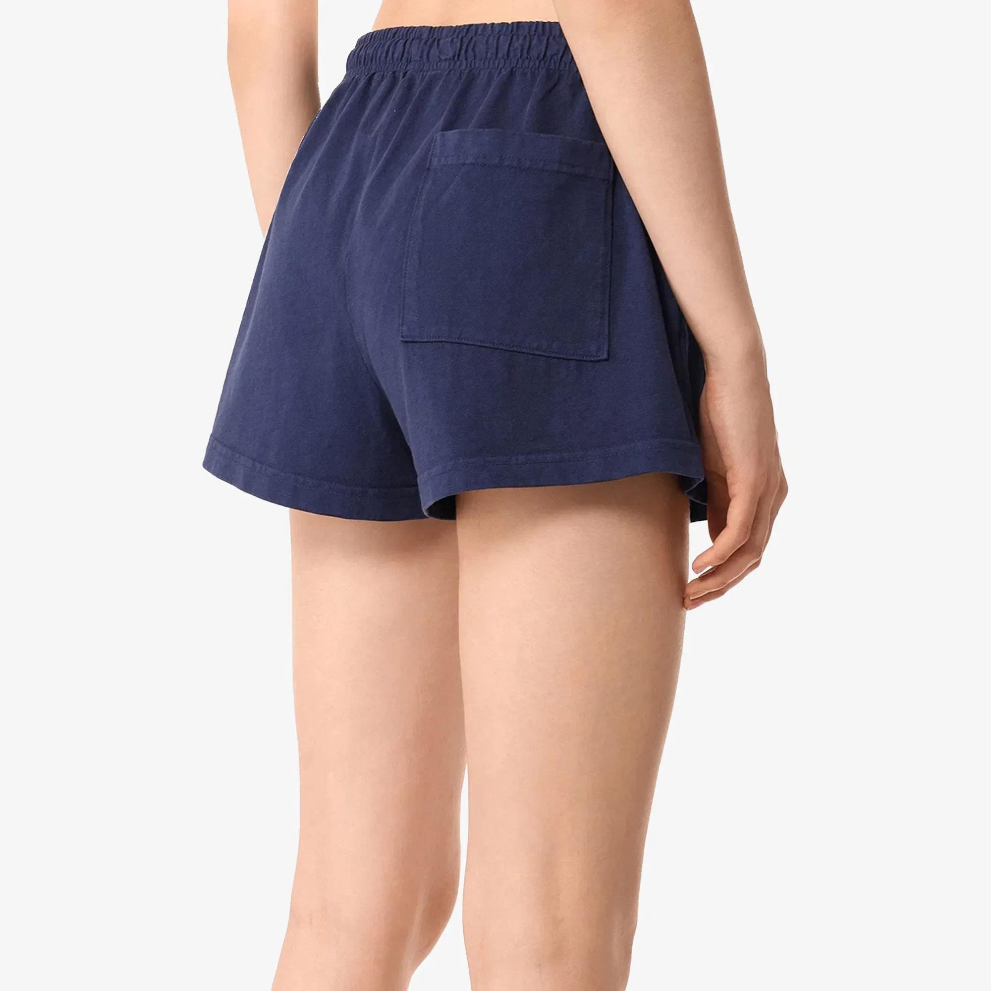 SPORTY & RICH SPA DISCO SHORTS { NAVY/WHITE