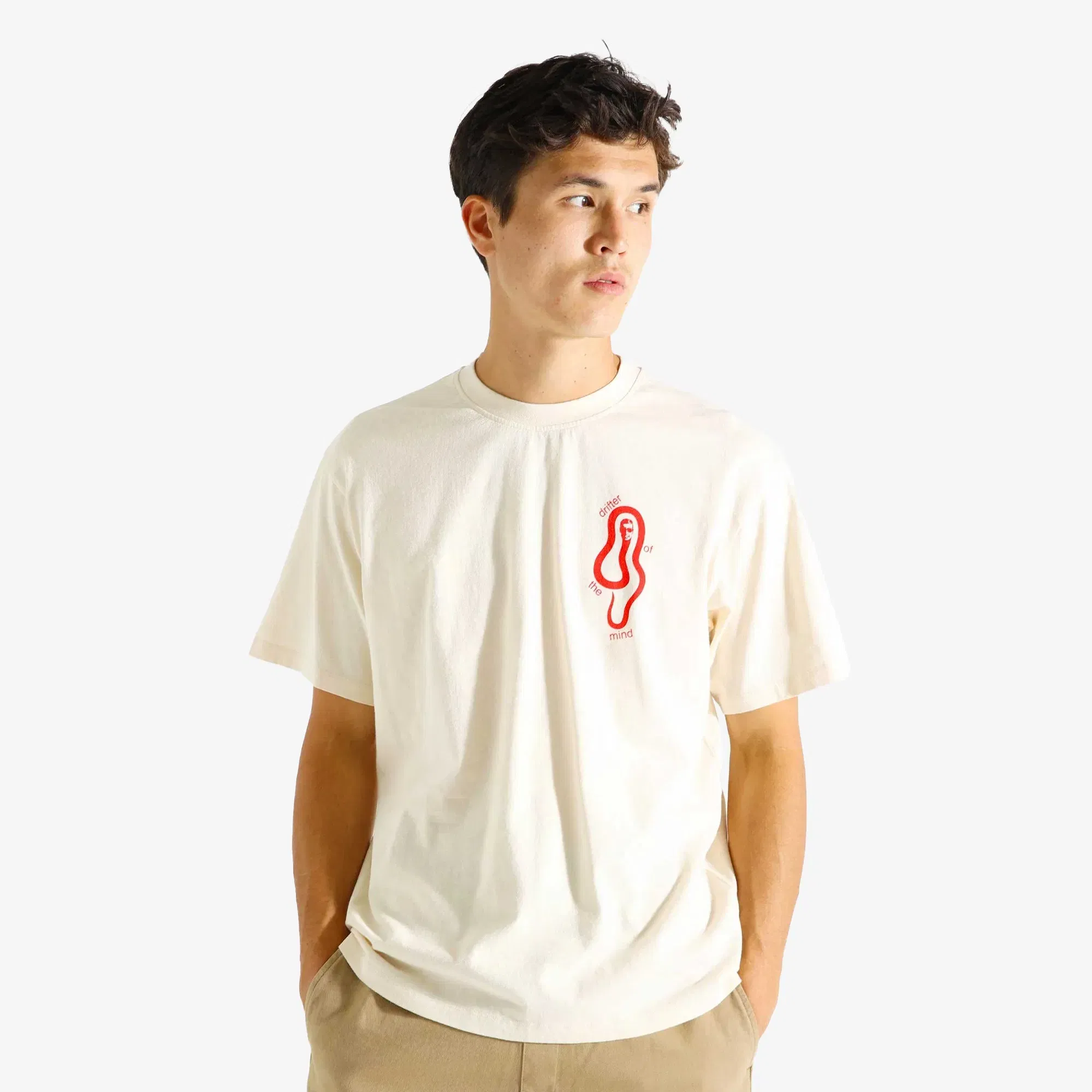 EDWIN MIND DRIFTER T-SHIRT { WHITECAP GRAY