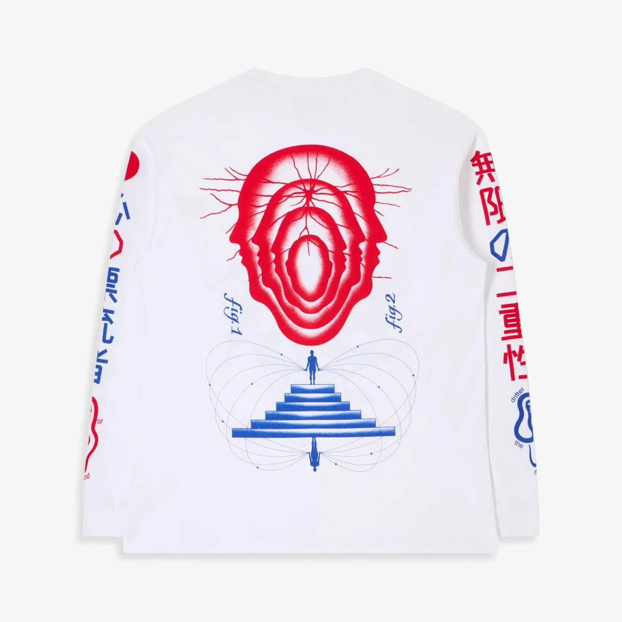 EDWIN MIND DRIFTER T-SHIRT LS { WHITE