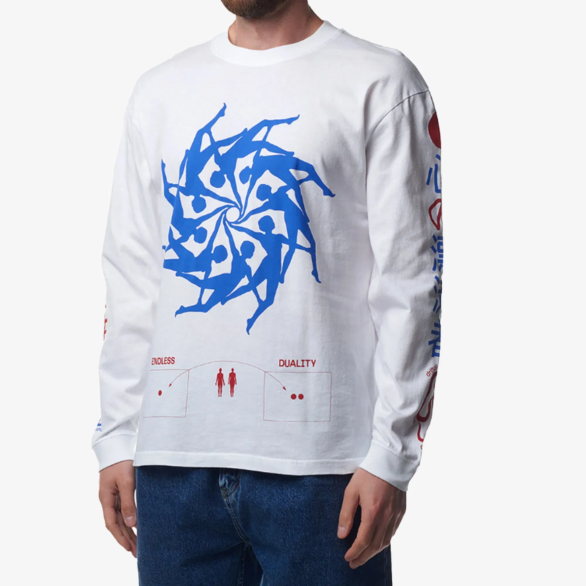 EDWIN MIND DRIFTER T-SHIRT LS { WHITE