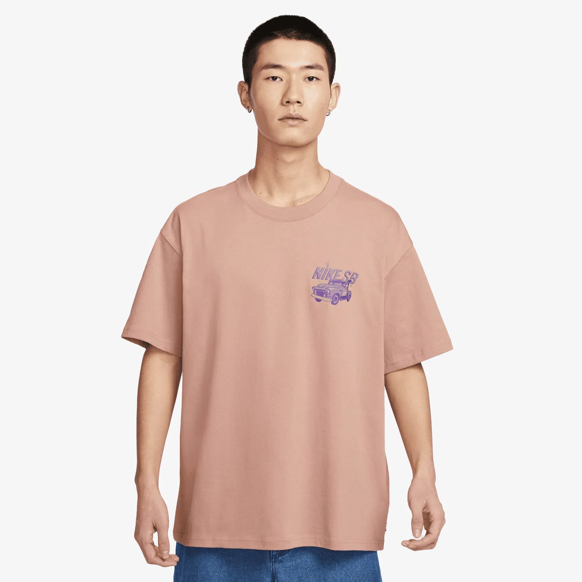 NIKE MAX90 SKATE T-SHIRT { BROWN