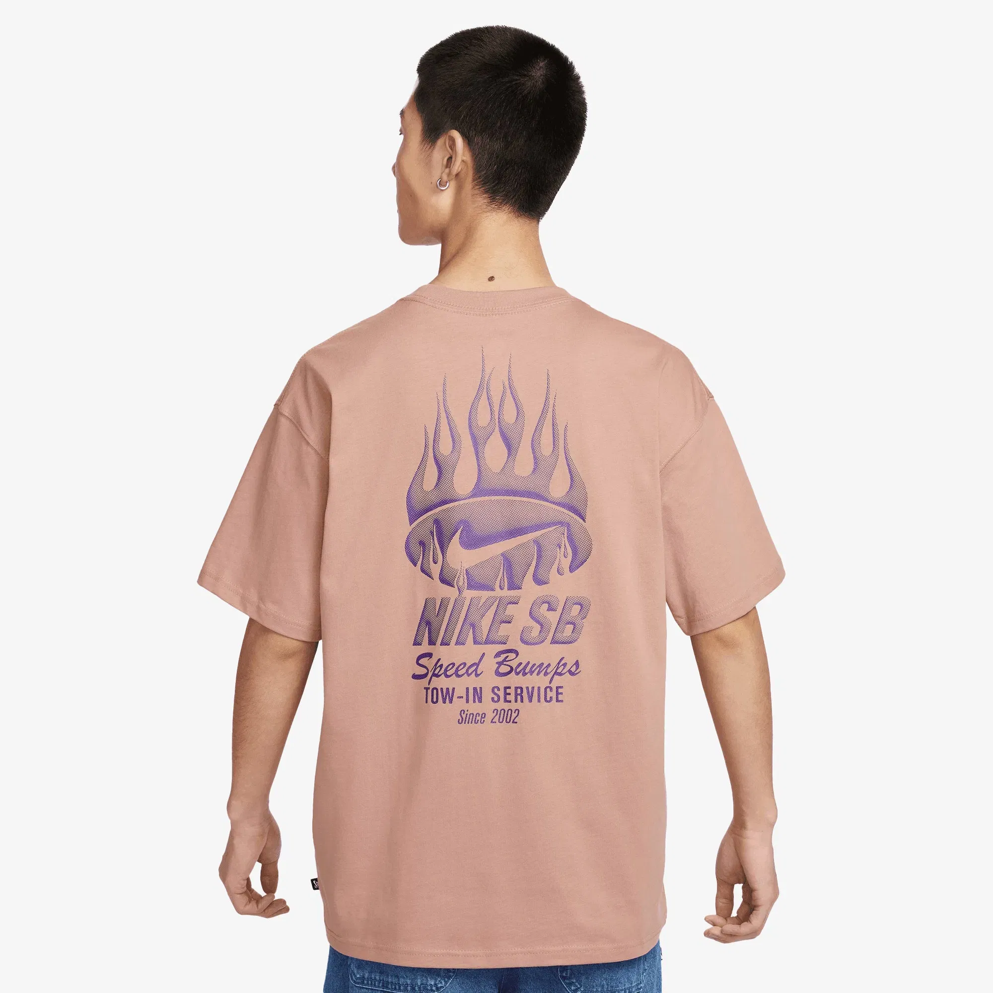NIKE MAX90 SKATE T-SHIRT { BROWN