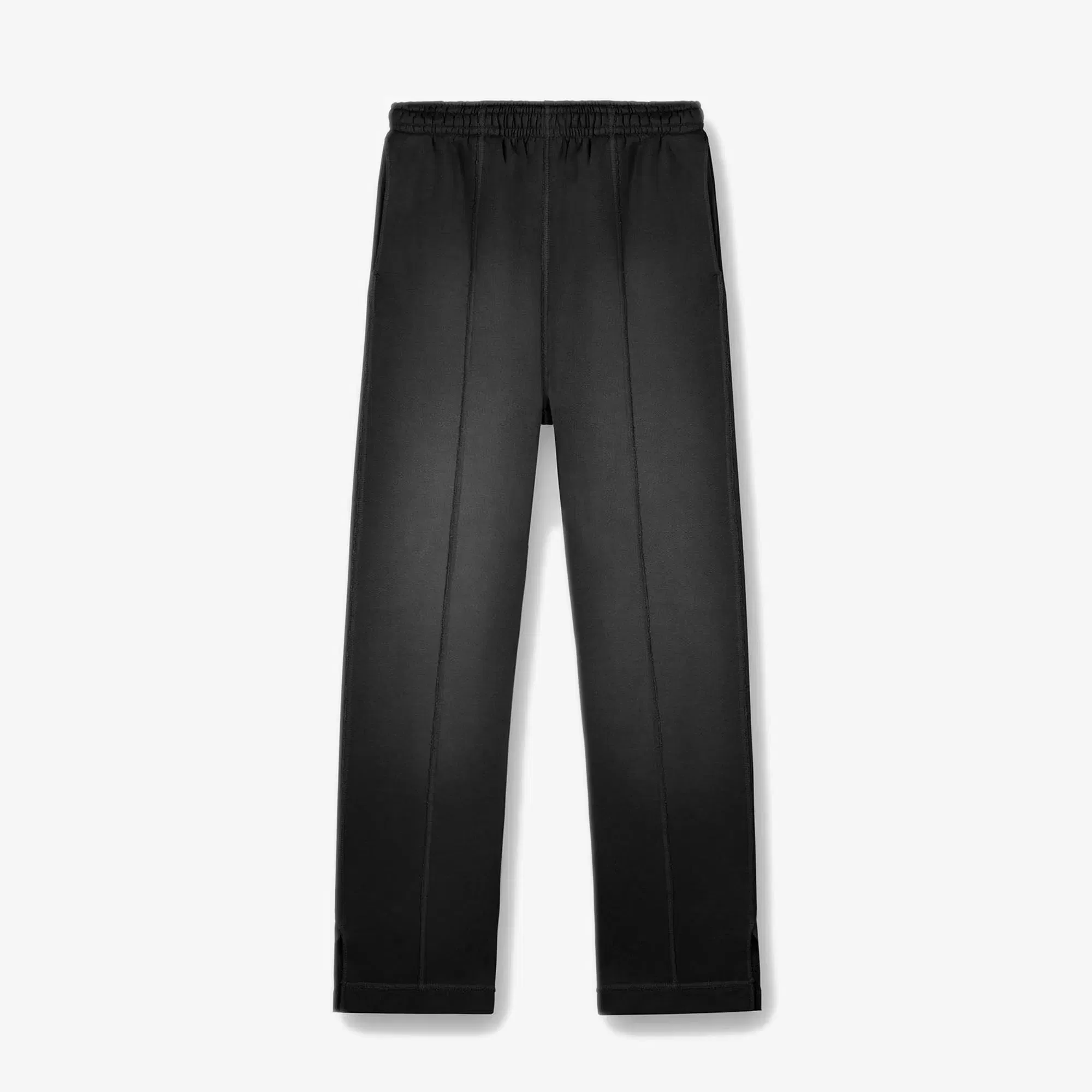 REPRESENT STEPPED HEM SWEATPANTS { STAINED BLACK