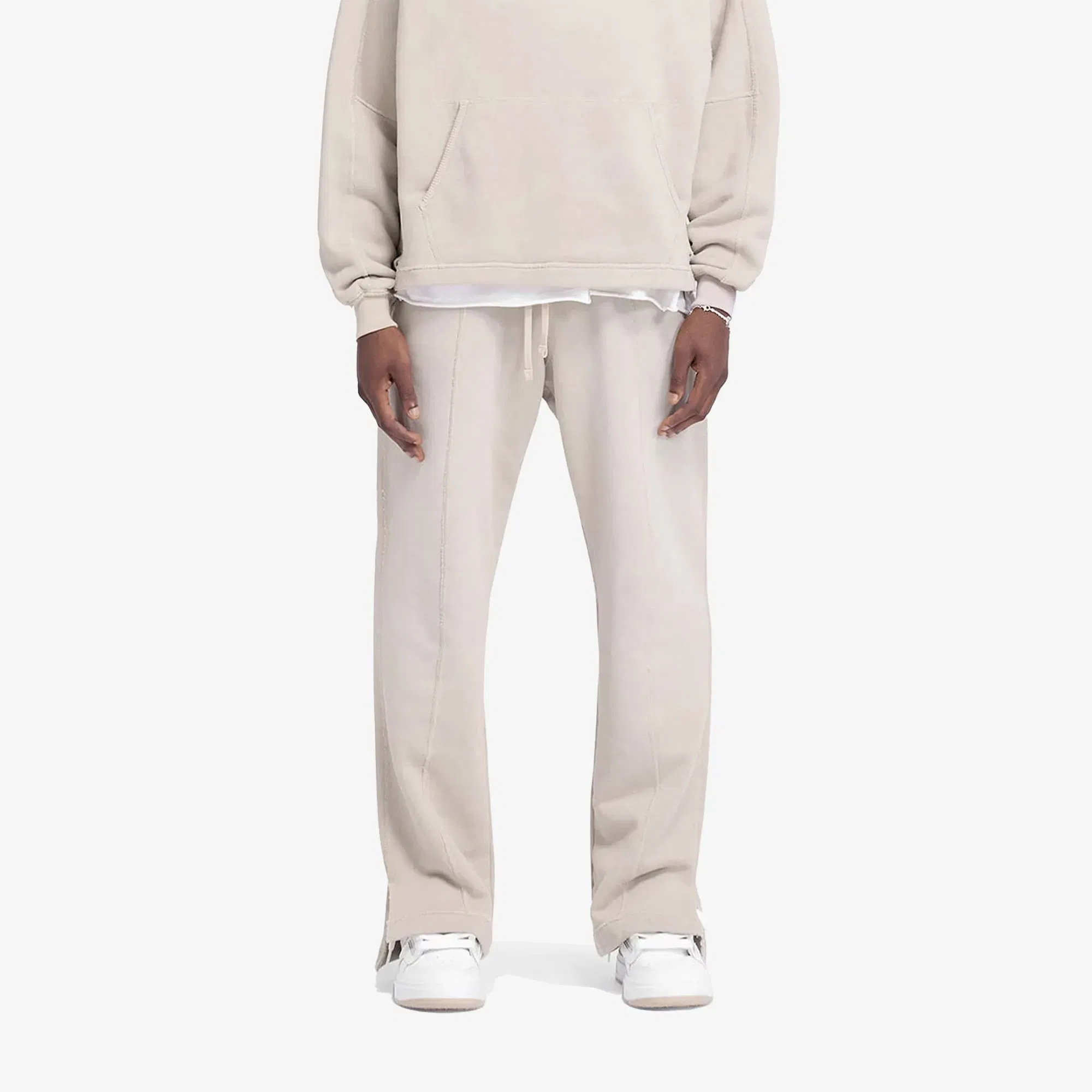 REPRESENT STEPPED HEM SWEATPANTS { OAT