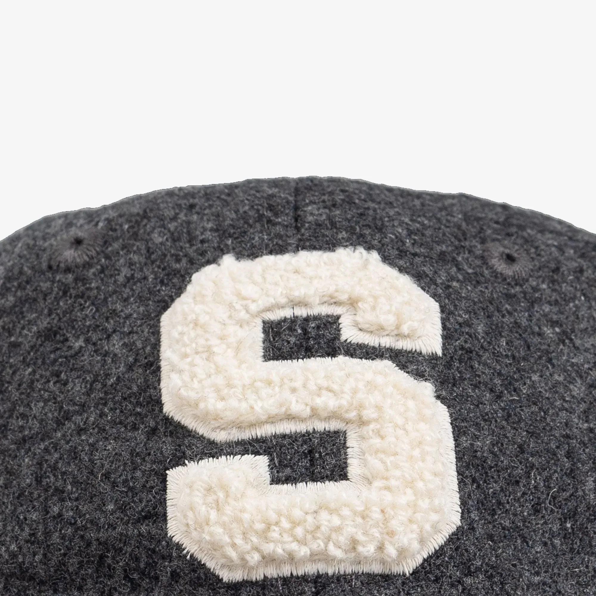 SPORTY & RICH BOUCLE S WOOL CAP { GREY