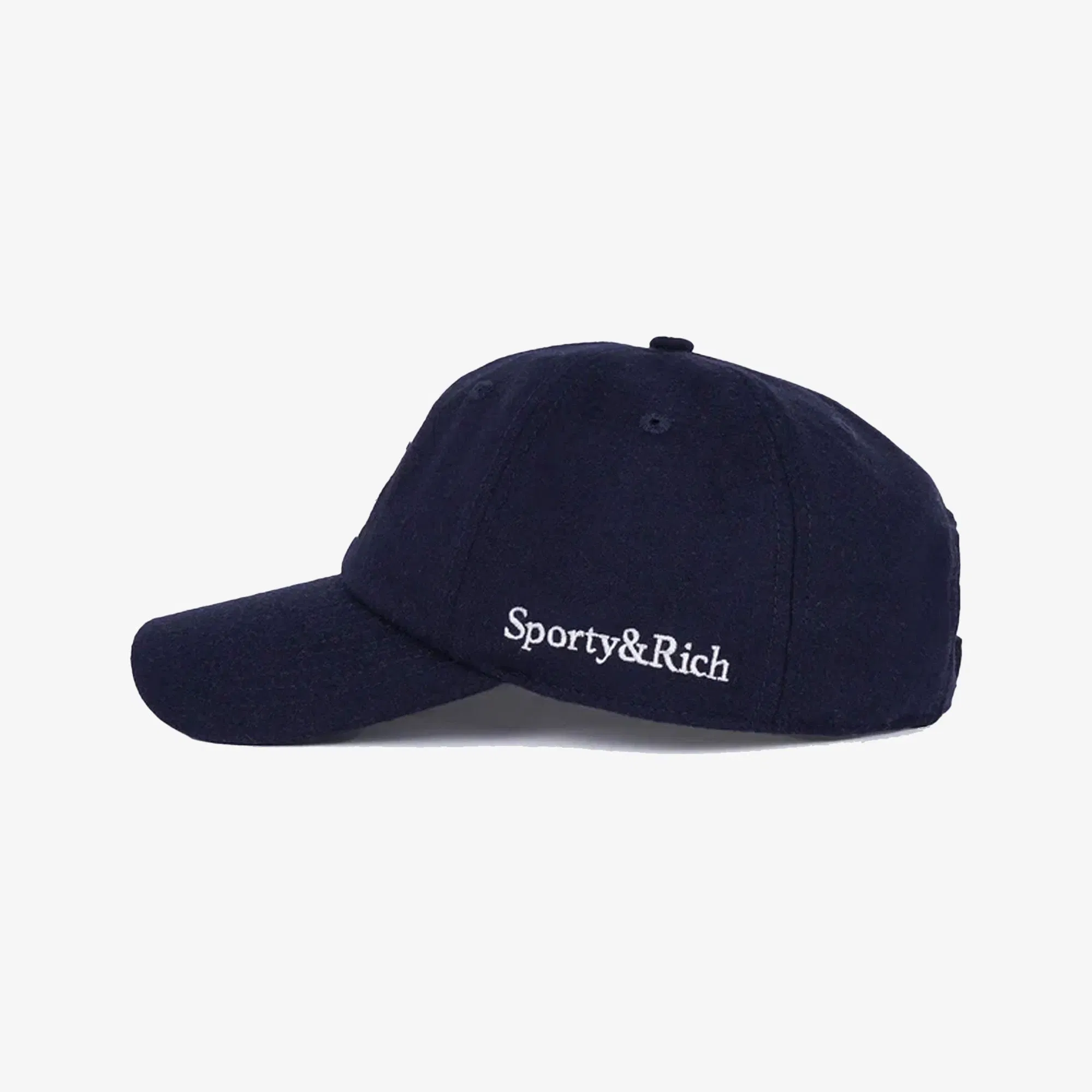 SPORTY & RICH BOUCLE S WOOL CAP { NAVY