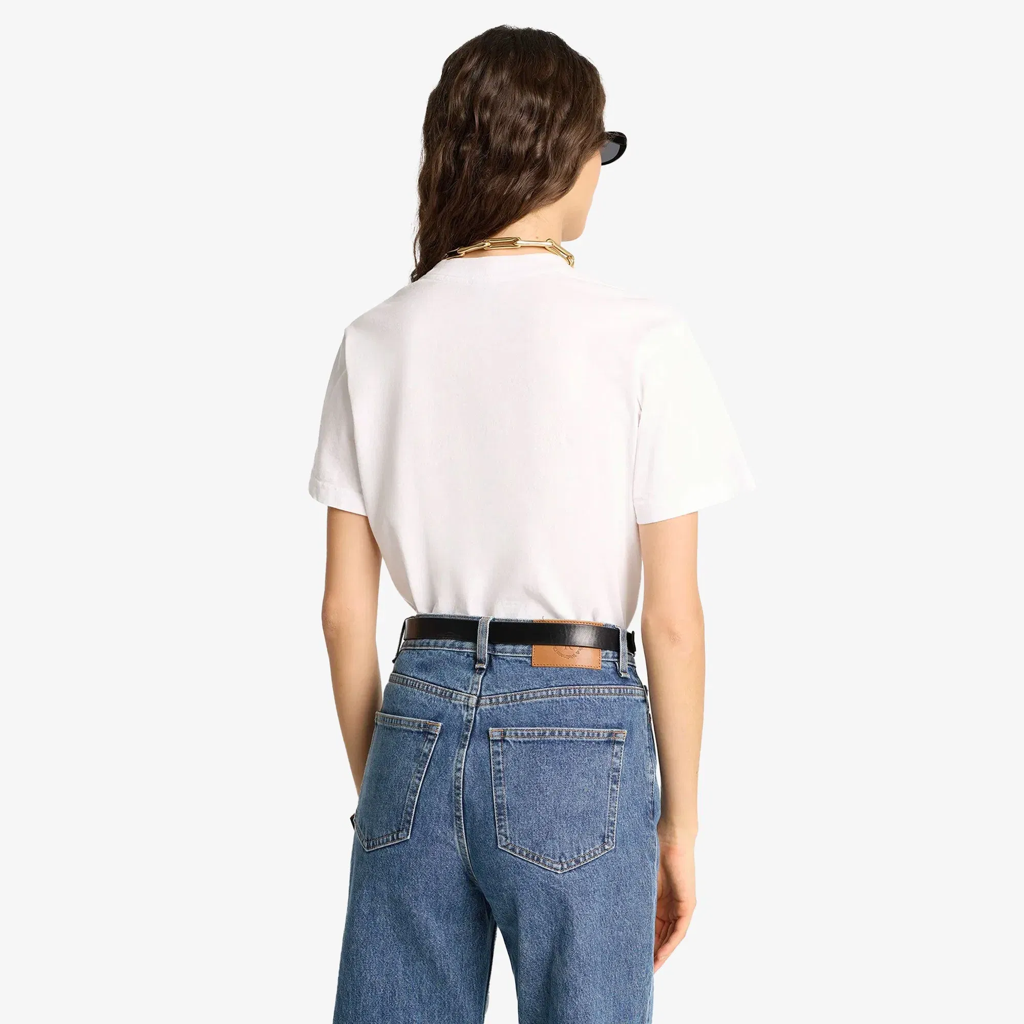 SPORTY & RICH EMBLEM T-SHIRT { WHITE