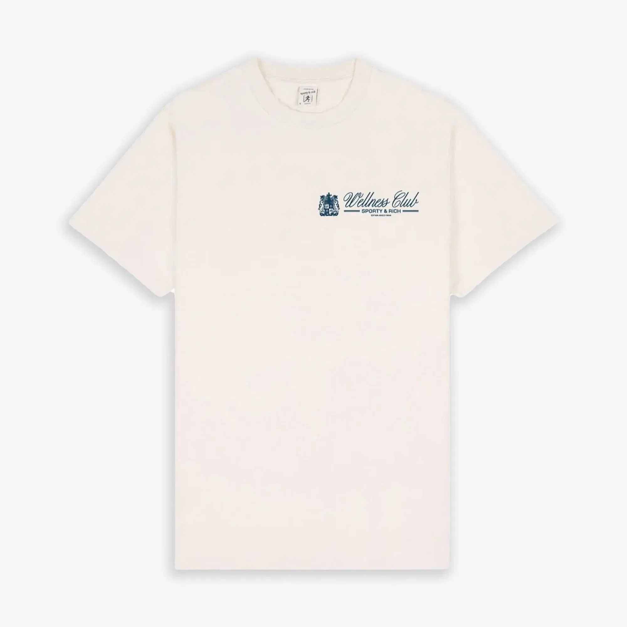 SPORTY & RICH UNICORN CREST T-SHIRT { CREAM