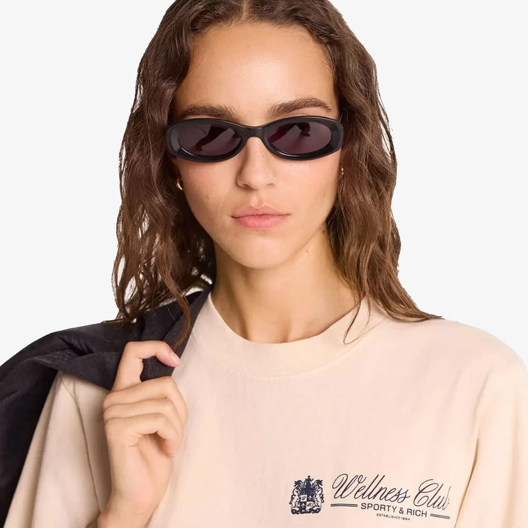 SPORTY & RICH UNICORN CREST T-SHIRT { CREAM