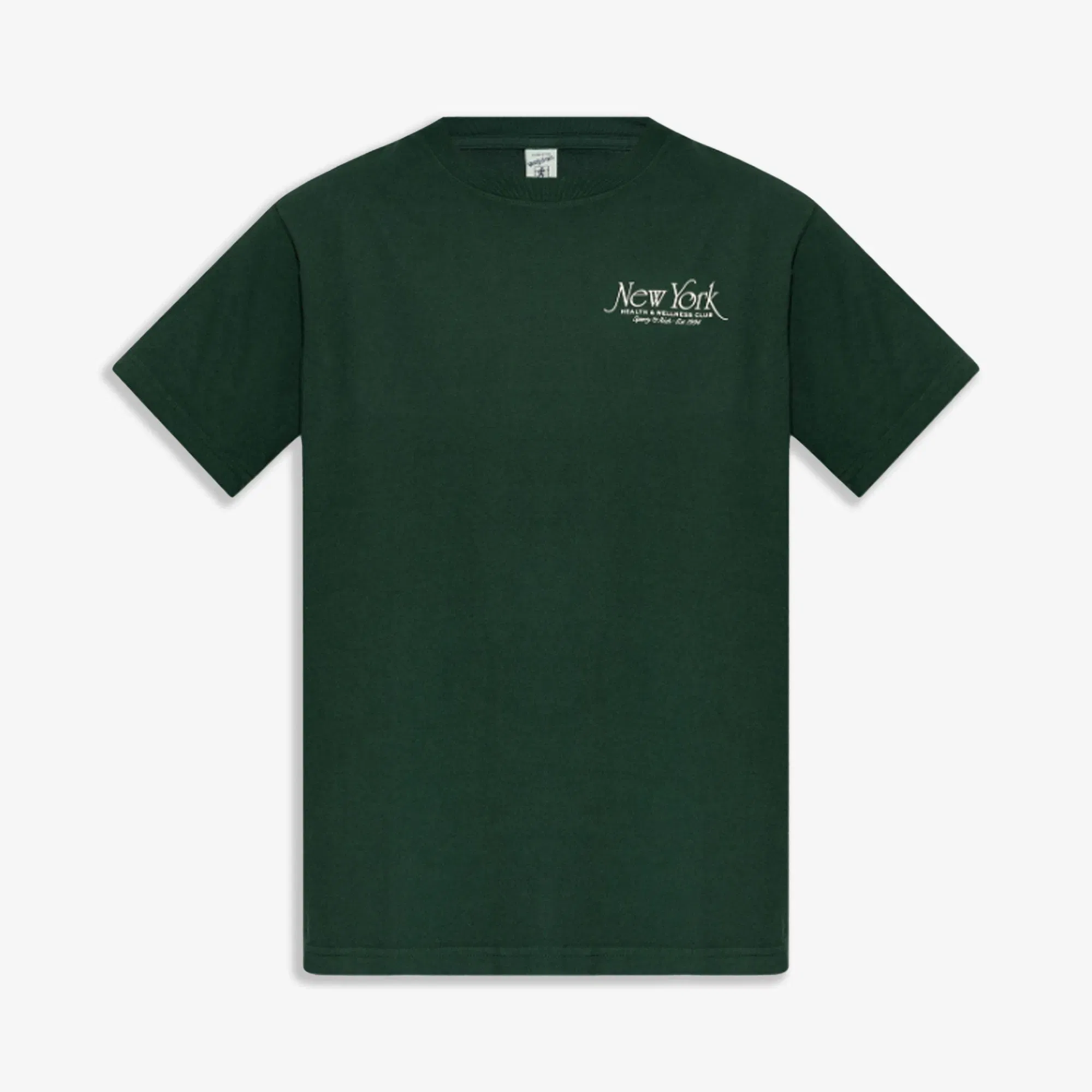 SPORTY & RICH NY 94 T-SHIRT { FOREST/WHITE