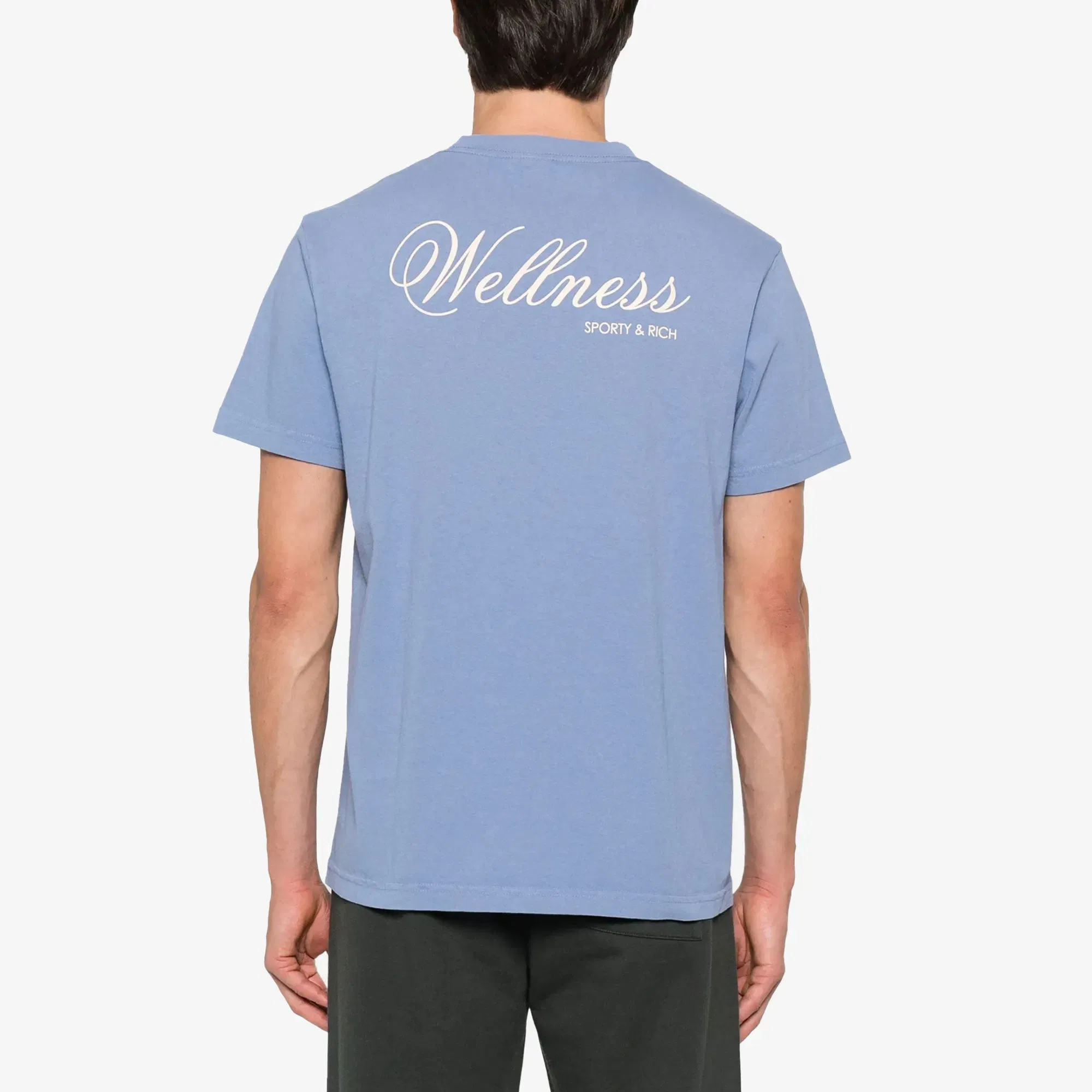 SPORTY & RICH CARLYLE T-SHIRT { BLUE