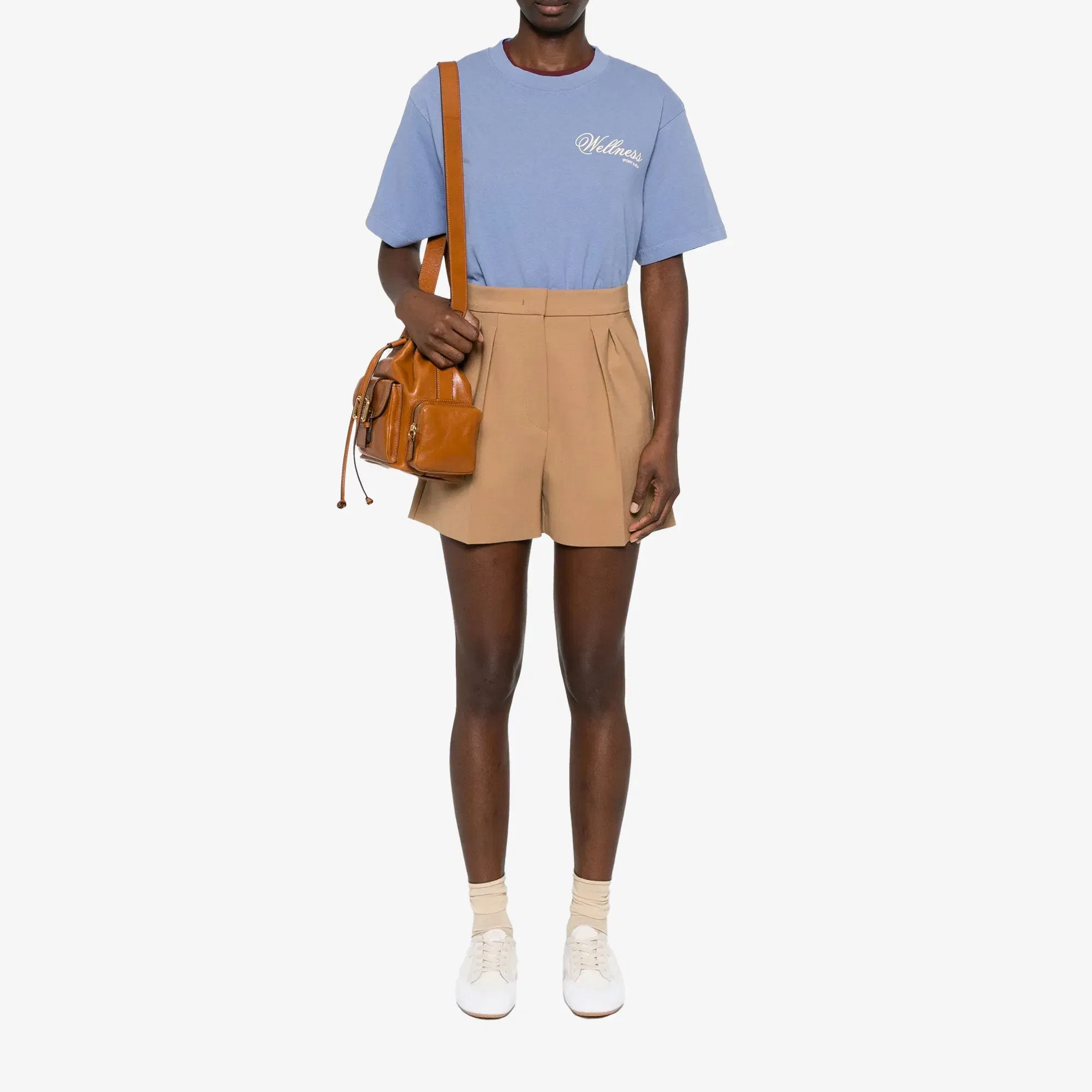 SPORTY & RICH CARLYLE T-SHIRT { BLUE