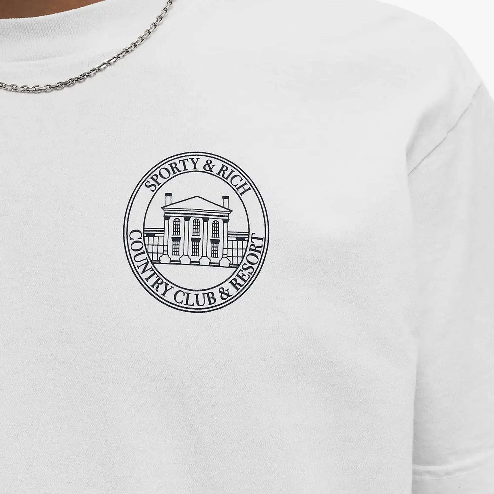 SPORTY & RICH VENDOME RESORT T-SHIRT { WHITE