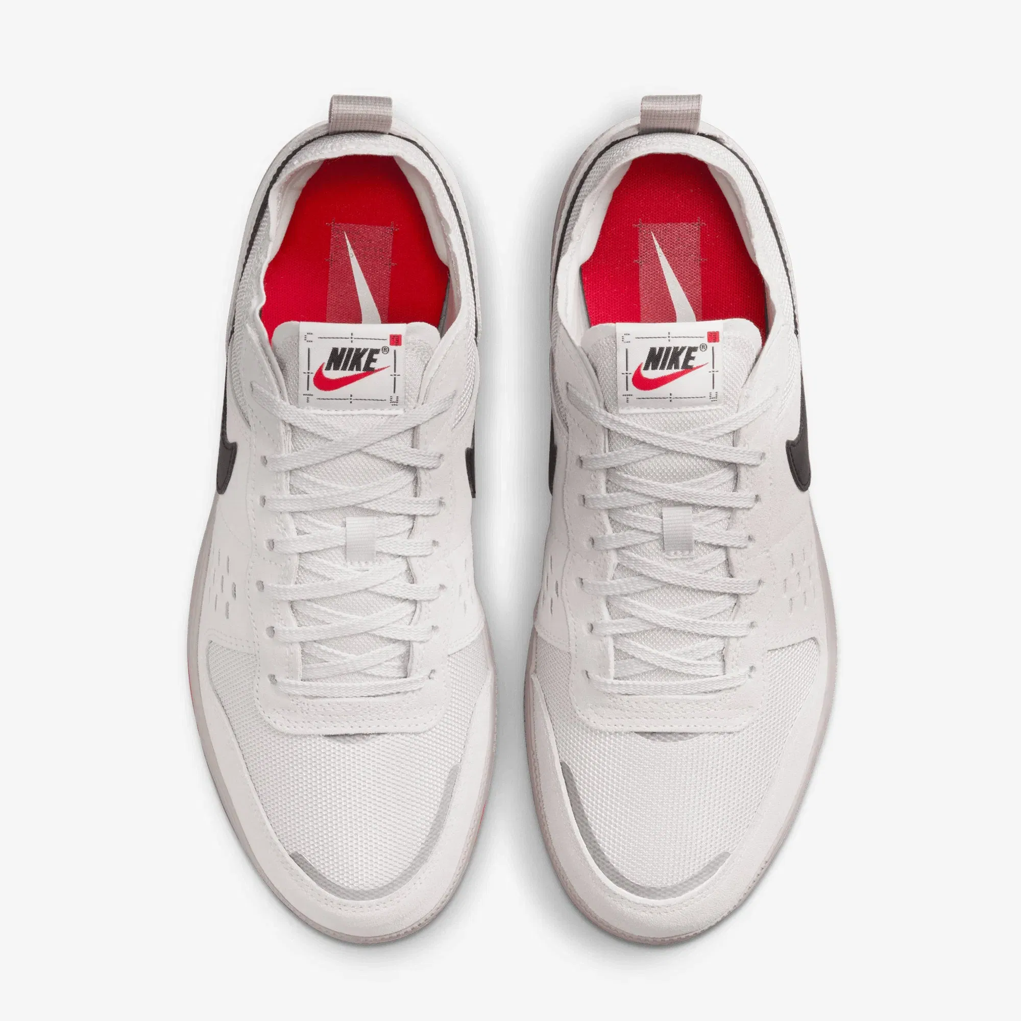 Nike C1TY { COLLEGE GREY/BLACK-VAST GREY-FIRE RED