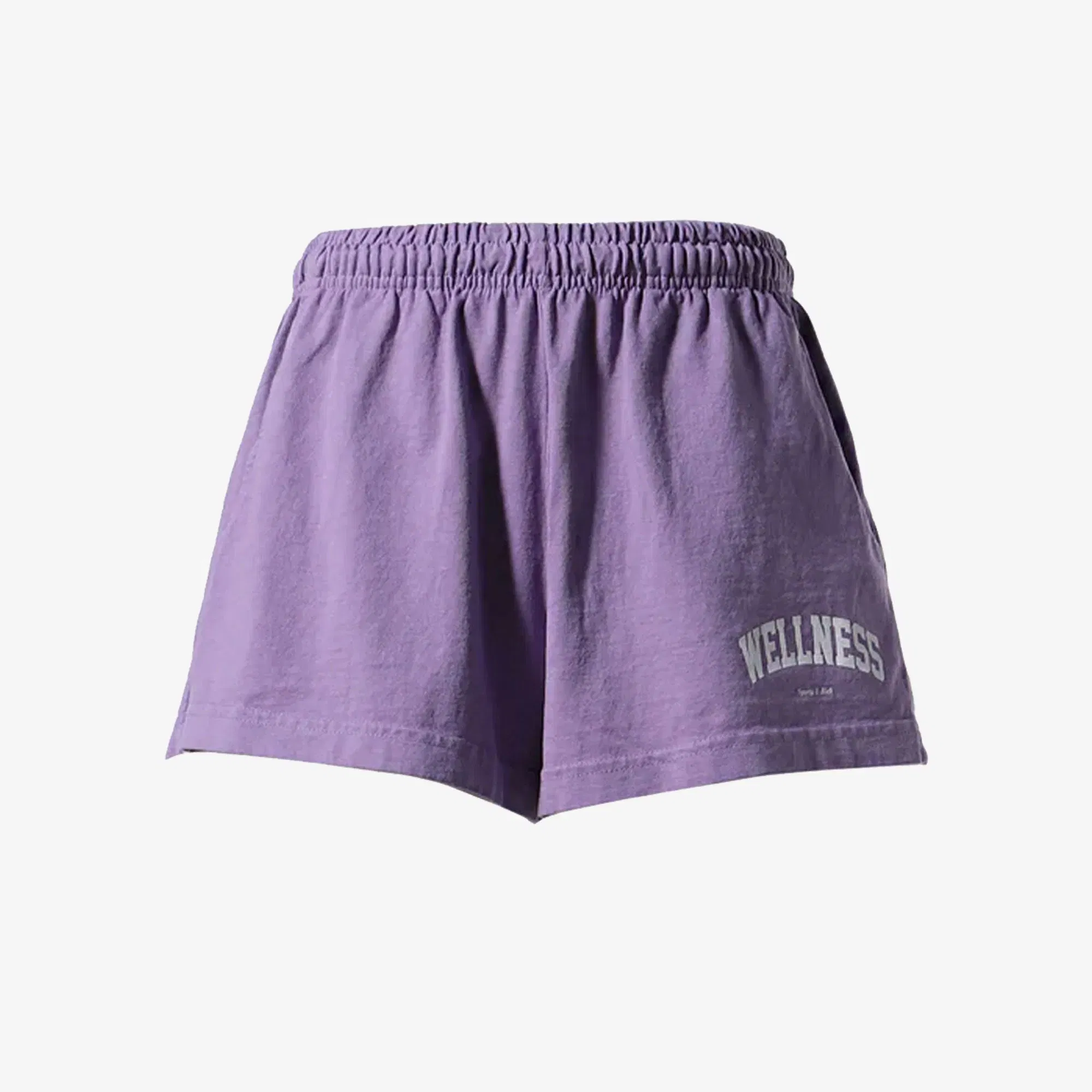 SPORTY & RICH WELLNESS IVY DISCO SHORT { VIOLET/WHITE
