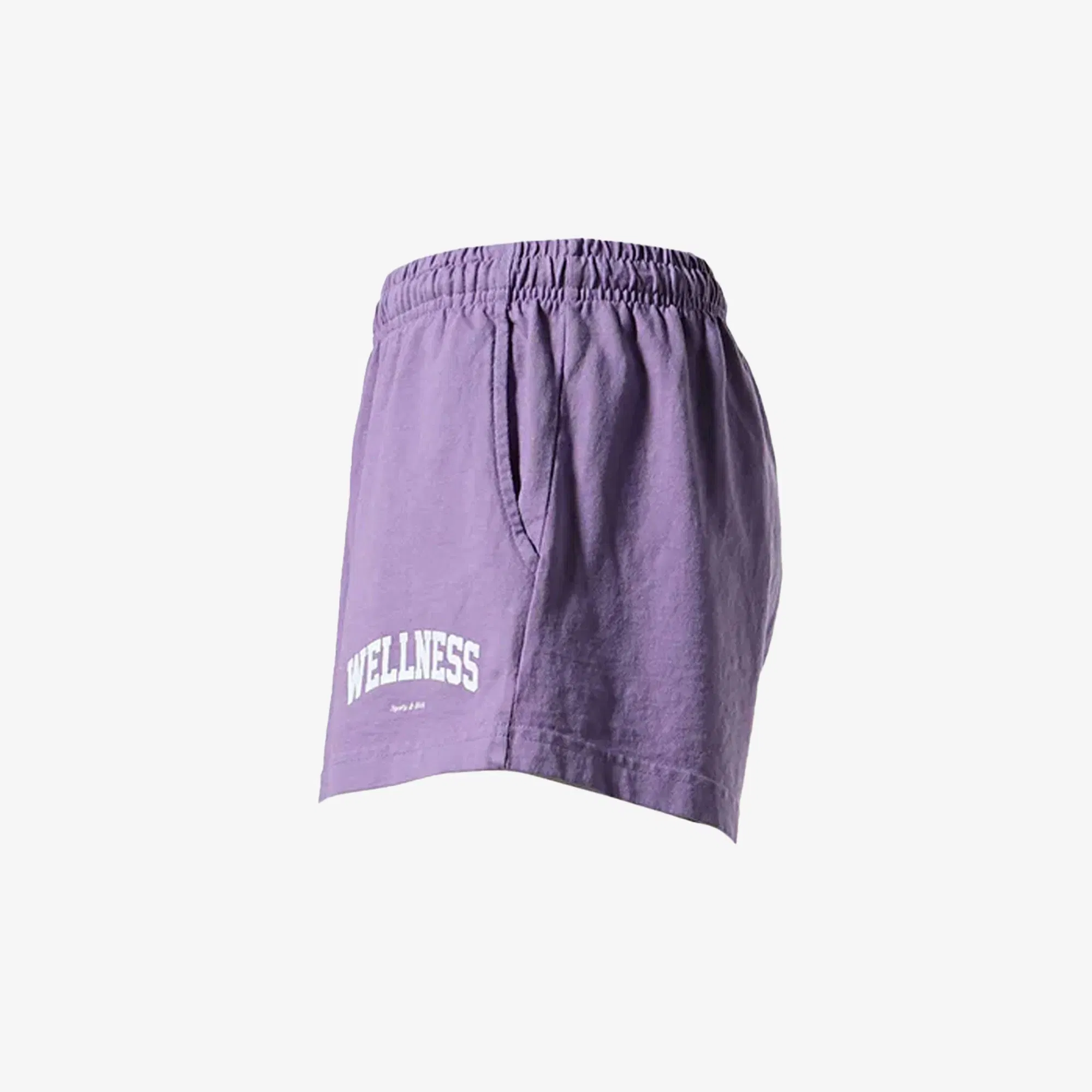 SPORTY & RICH WELLNESS IVY DISCO SHORT { VIOLET/WHITE