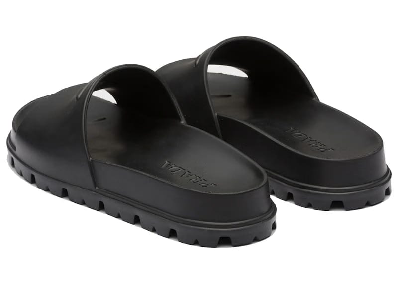 Prada Rubber Slides Black (Women's)