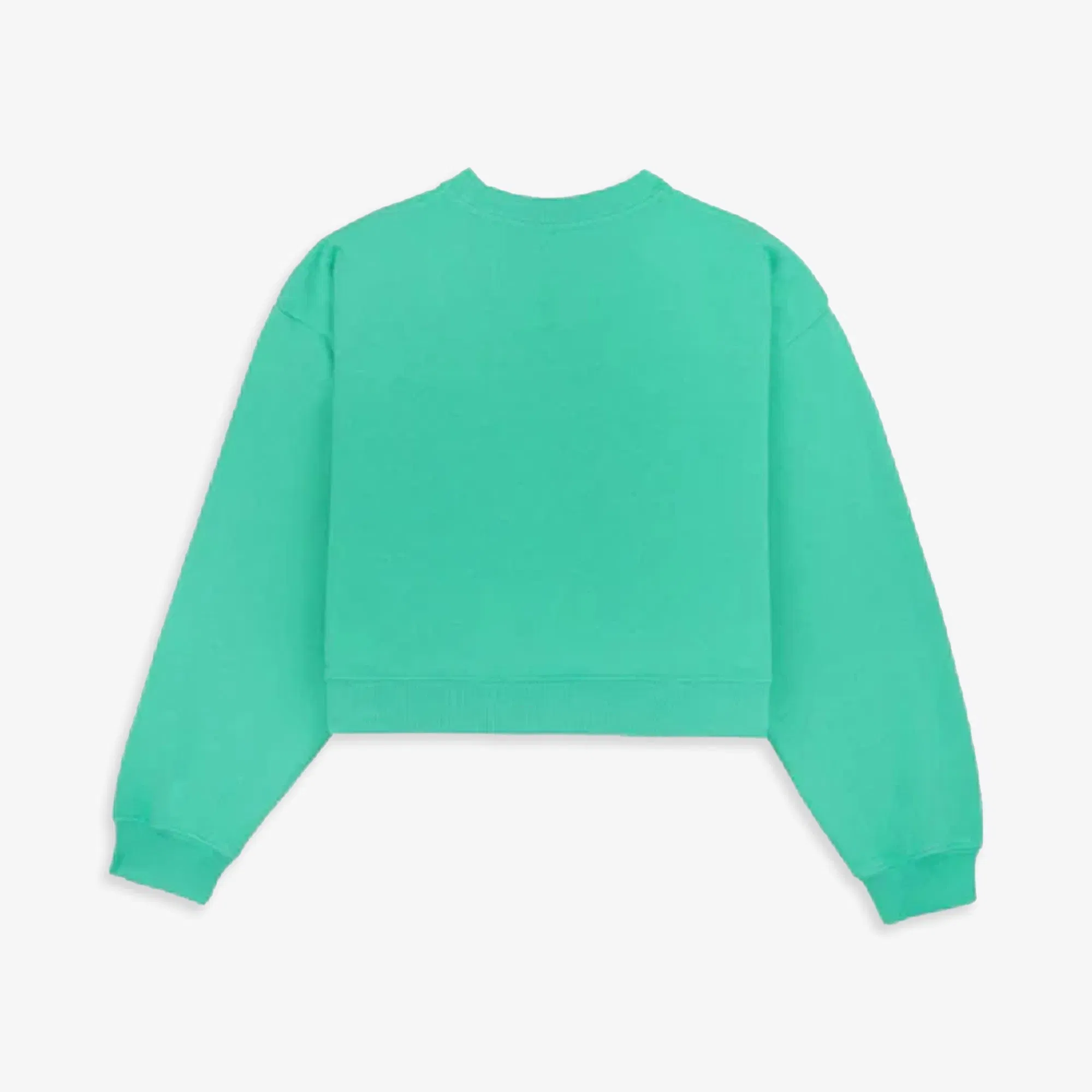 SPORTY & RICH NY TENNIS CLUB CROPPED CREW NECK CARIBBEAN { GREEN