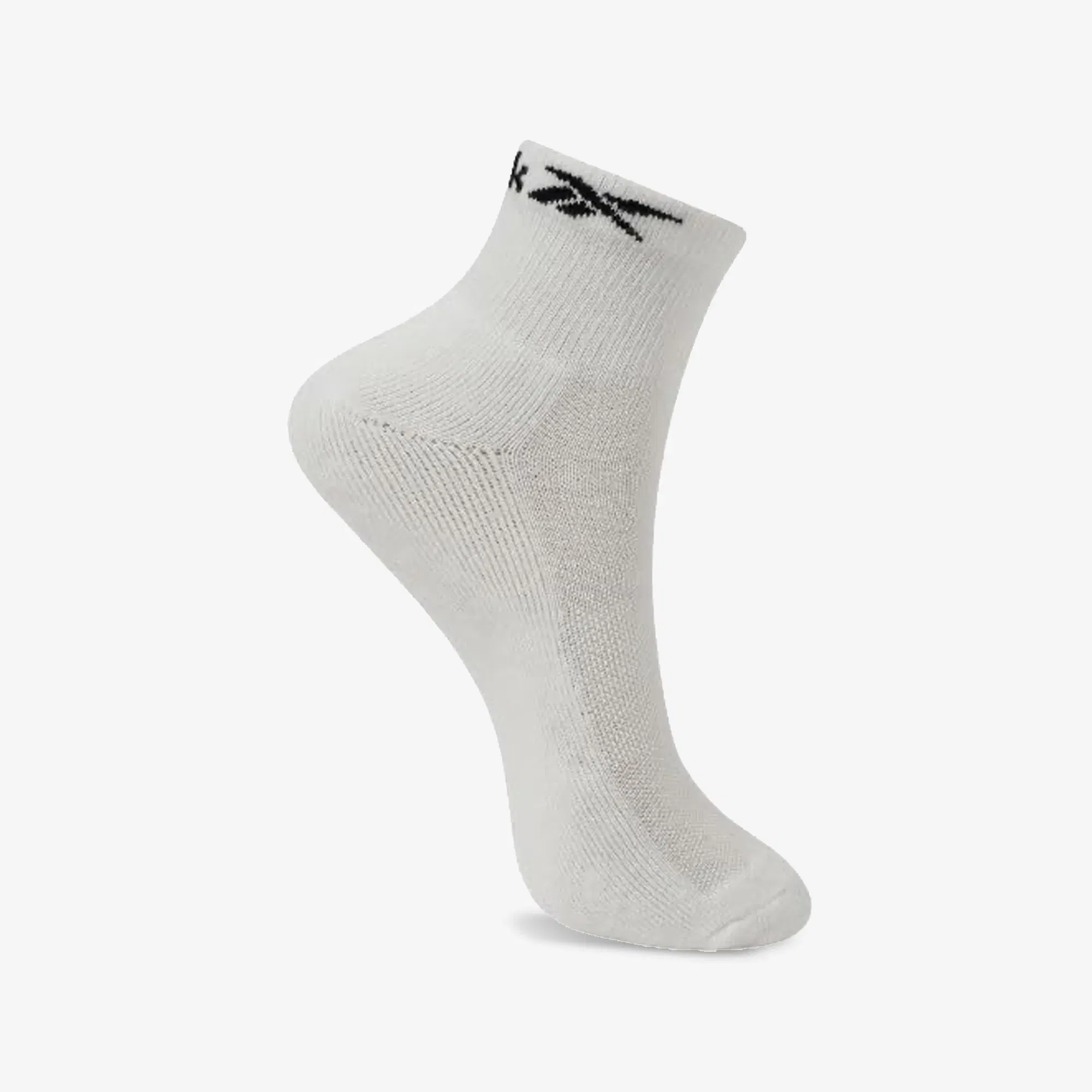 REEBOK COTTON REGULAR SOCKS (3 PAIR) { WHITE