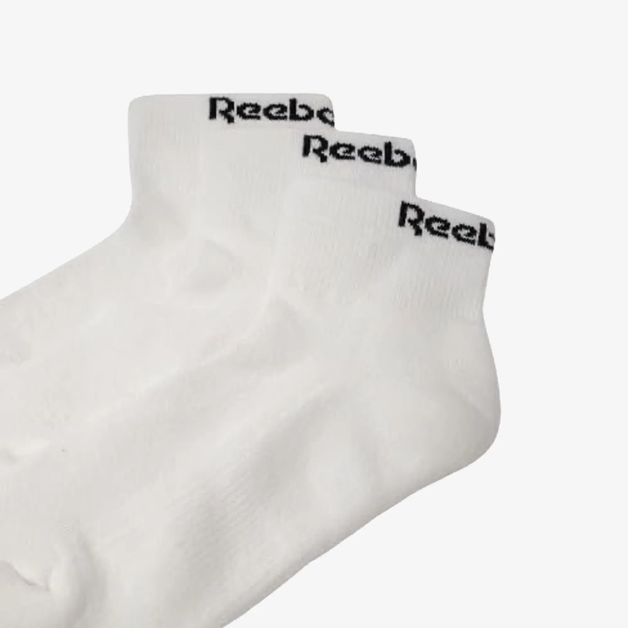REEBOK COTTON REGULAR SOCKS (3 PAIR) { WHITE
