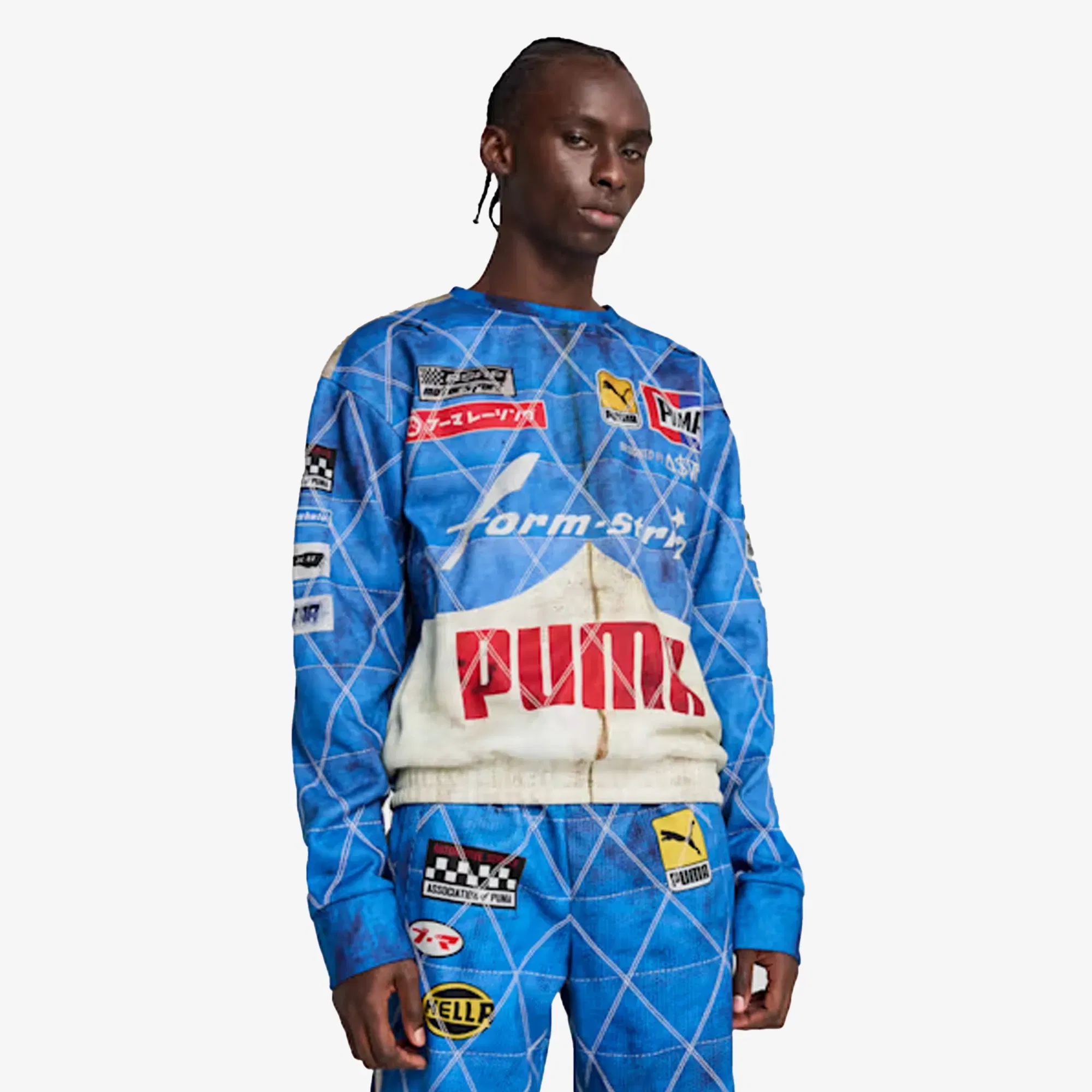 PUMA X A$AP ROCKY QUILTED SWEATSHIRT { CLYDE ROYAL