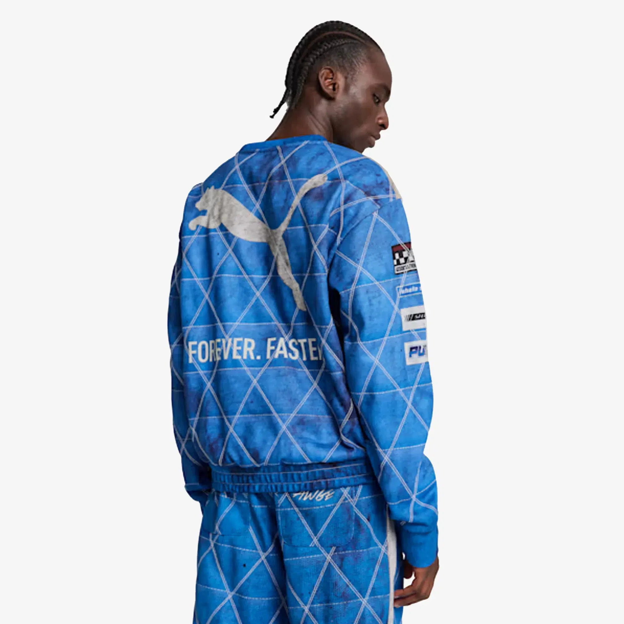 PUMA X A$AP ROCKY QUILTED SWEATSHIRT { CLYDE ROYAL