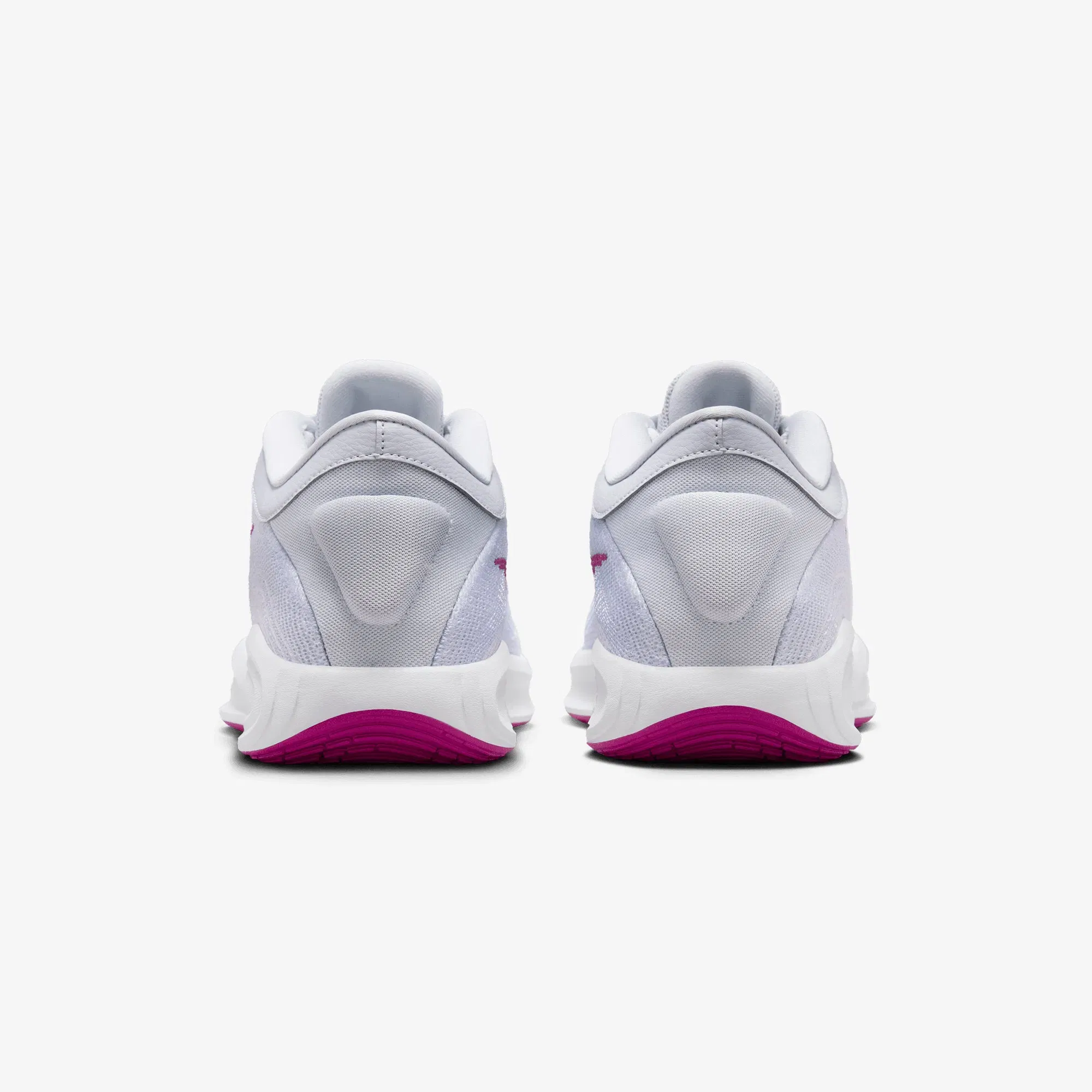 NIKE G.T. HUSTLE ACADEMY EP { PURE PLATINUM/HOT FUCHSIA-WHITE