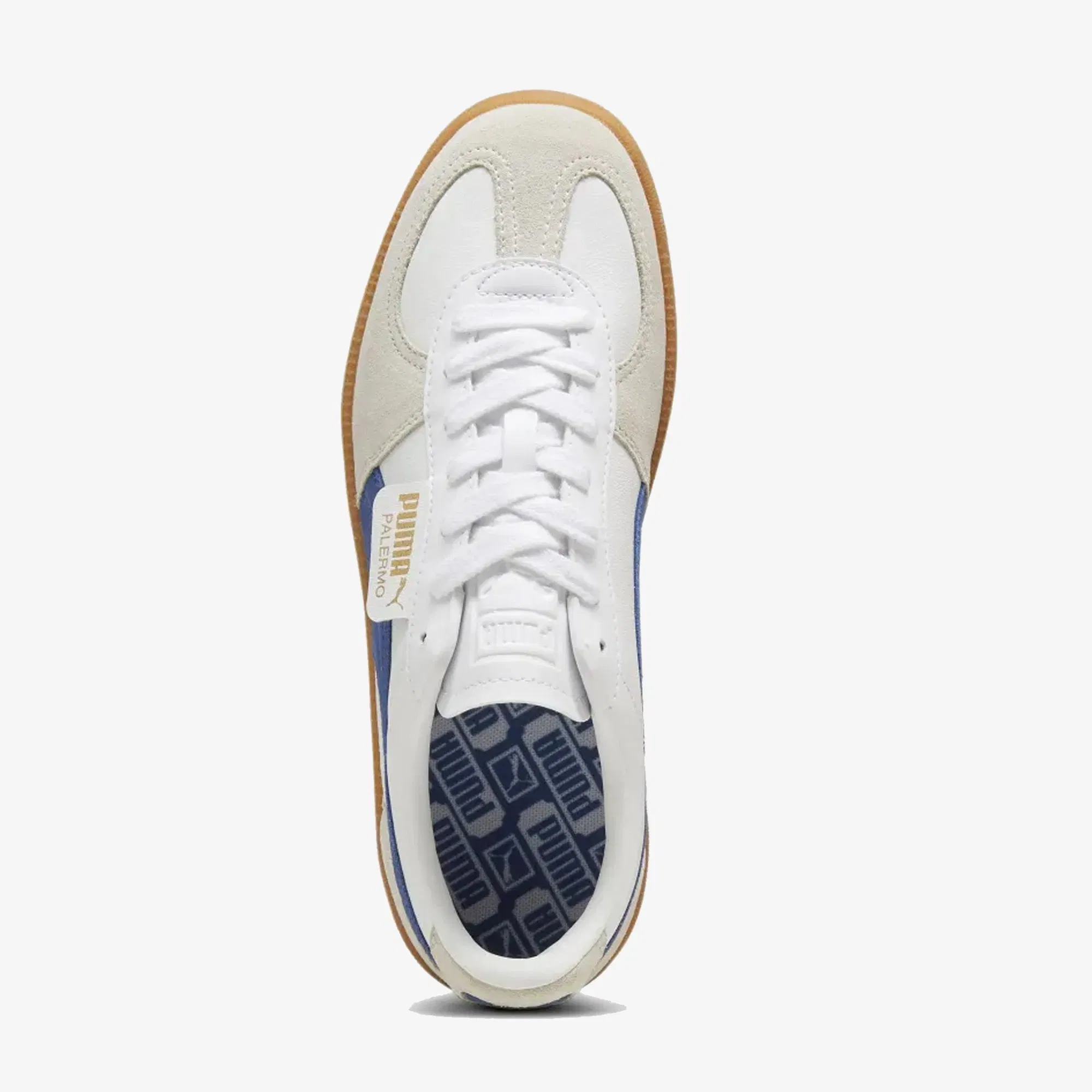 PUMA PALERMO LTH { PUMA WHITE/VAPOR GRAY/CLYDE ROYAL