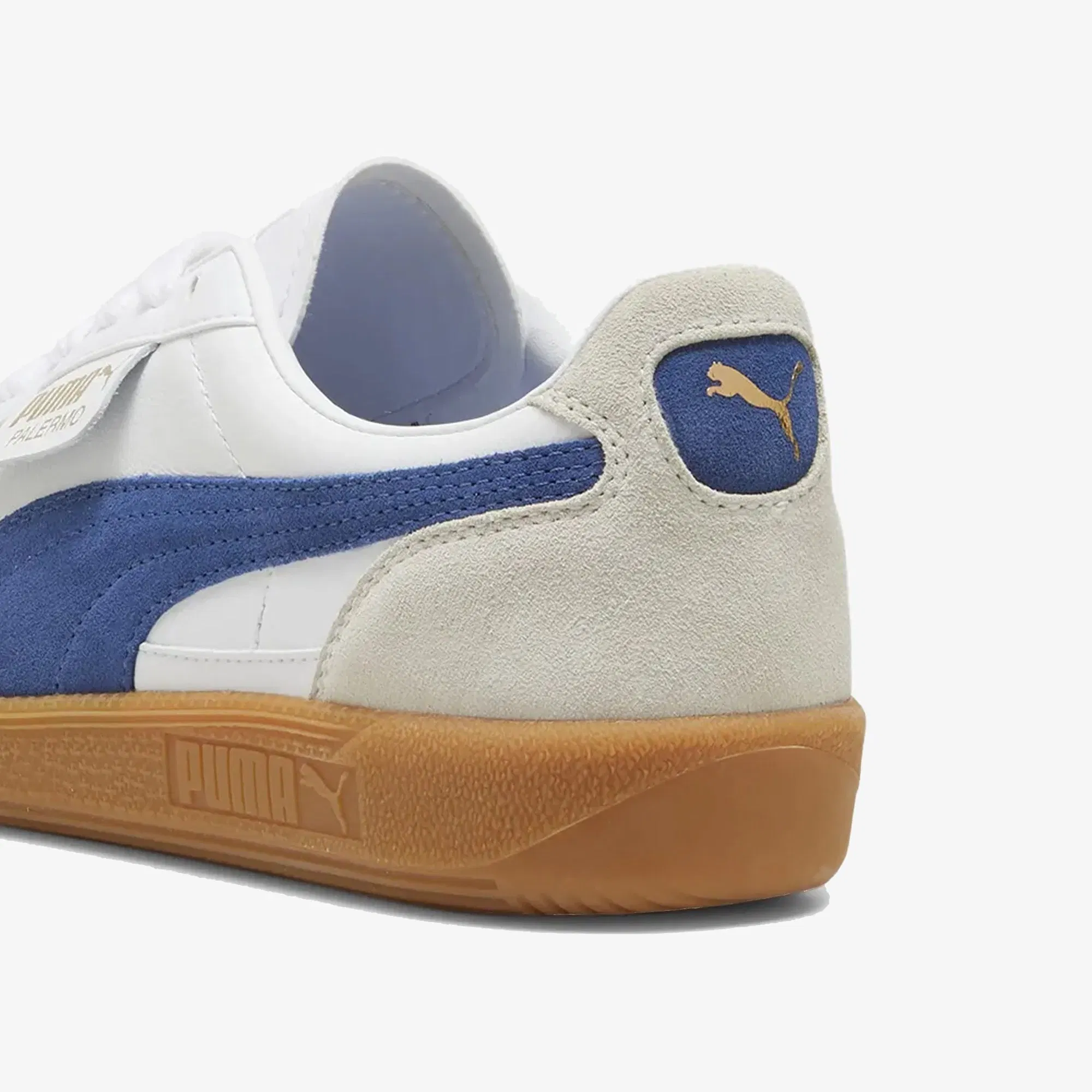 PUMA PALERMO LTH { PUMA WHITE/VAPOR GRAY/CLYDE ROYAL