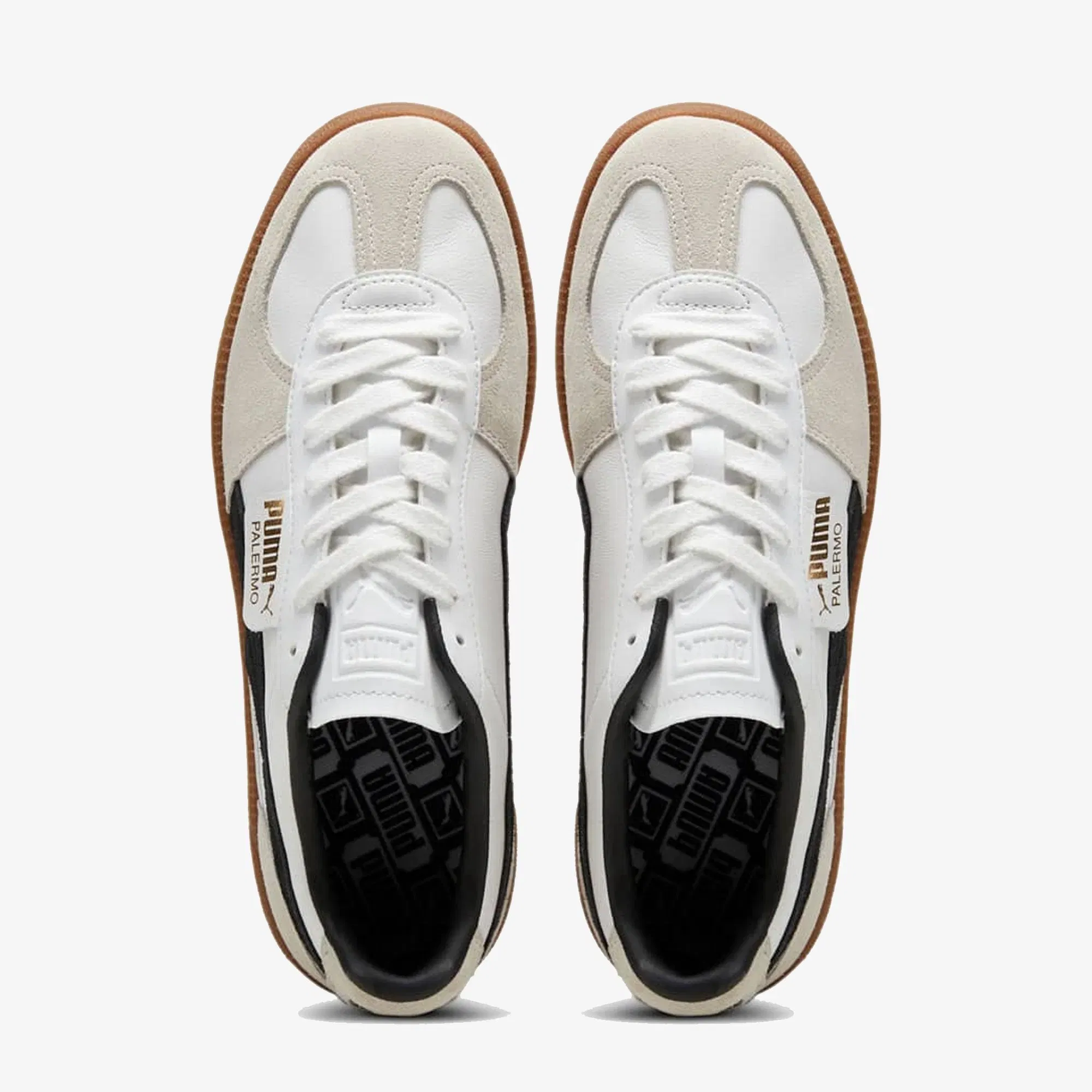 PUMA PALERMO LTH { WHITE\VAPOR GRAY-GUM