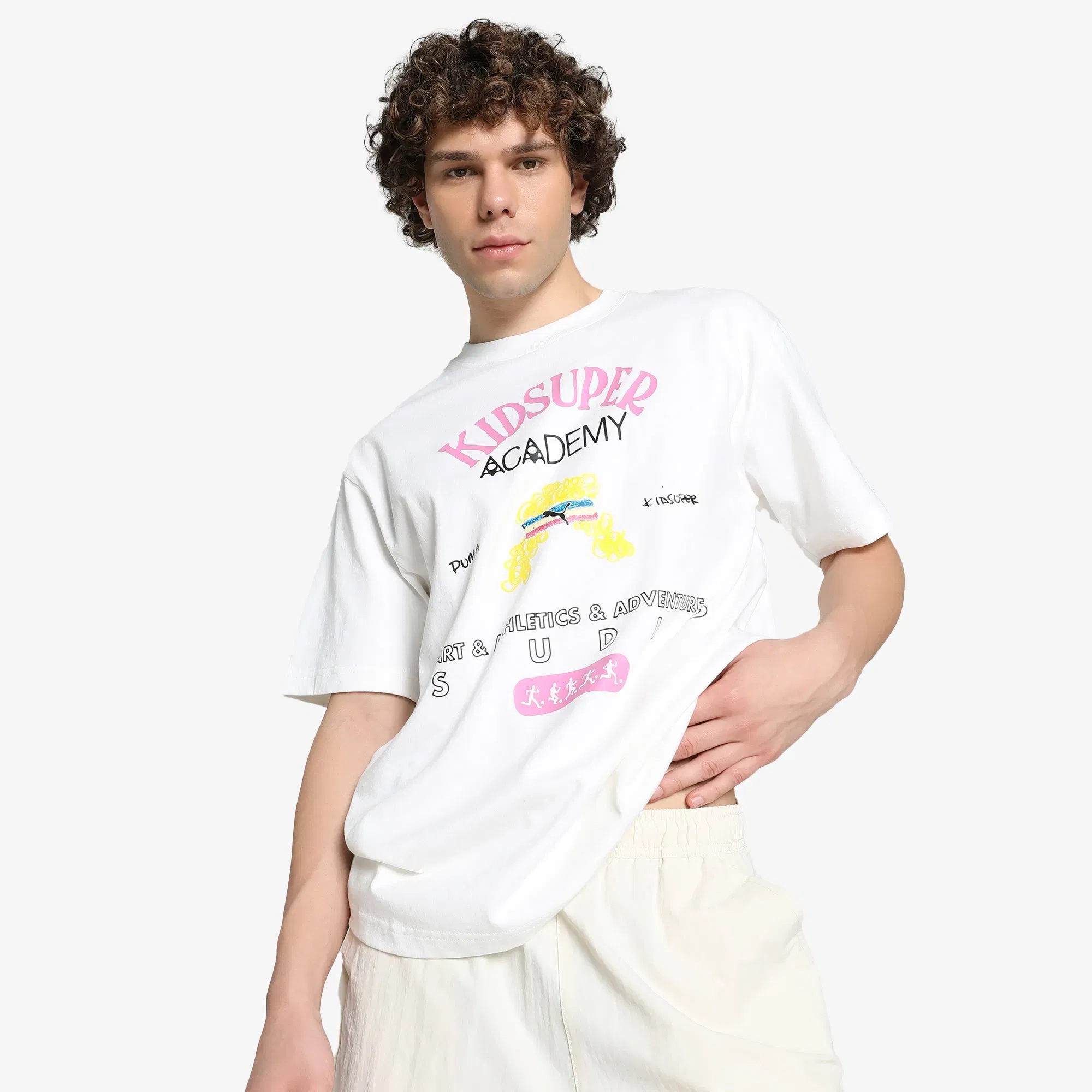 PUMA x KIDSUPER GRAPHIC TEA { WHITE