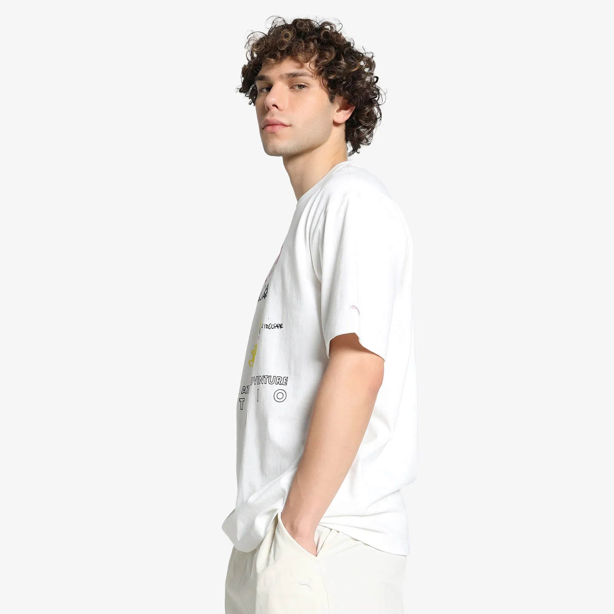 PUMA x KIDSUPER GRAPHIC TEA { WHITE