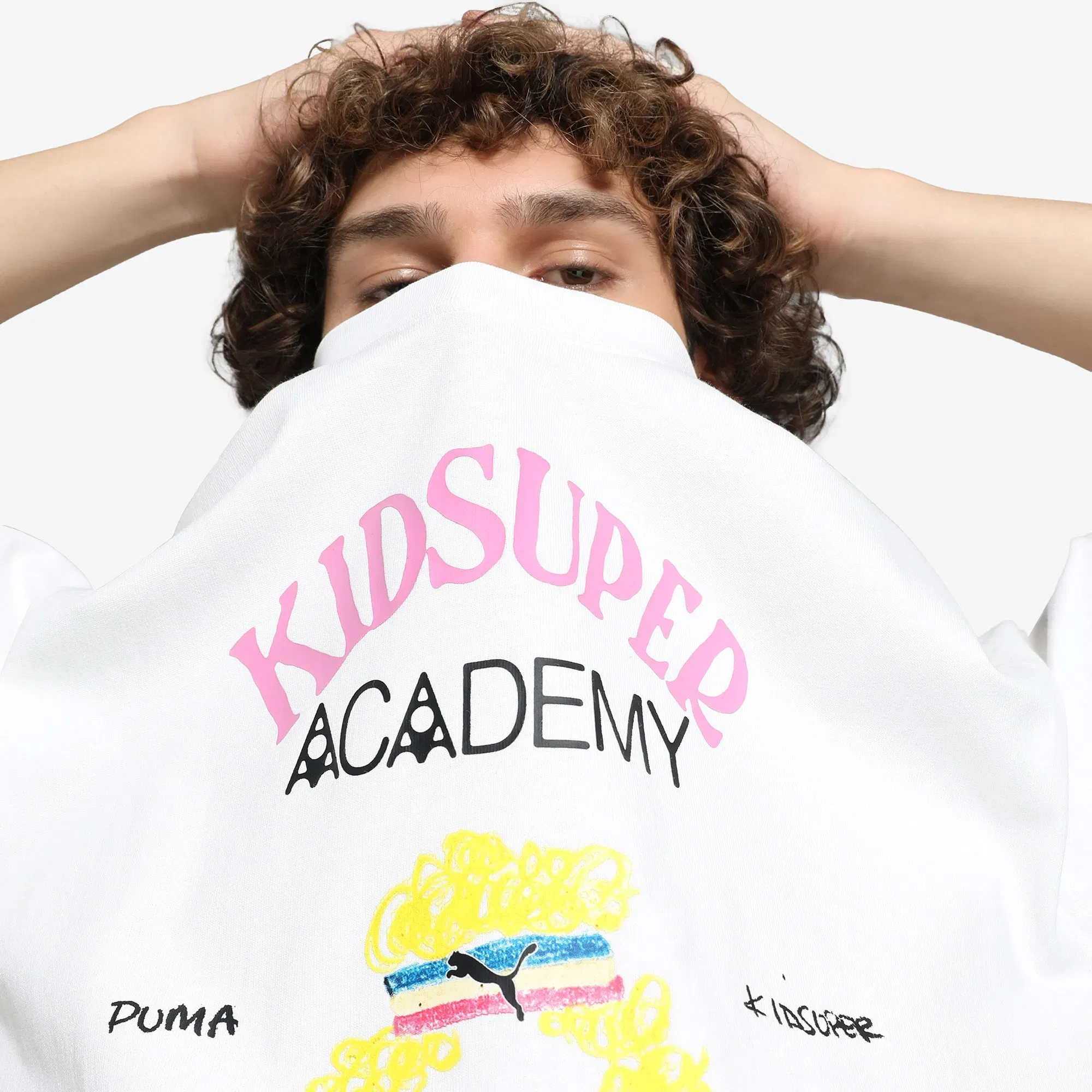 PUMA x KIDSUPER GRAPHIC TEA { WHITE
